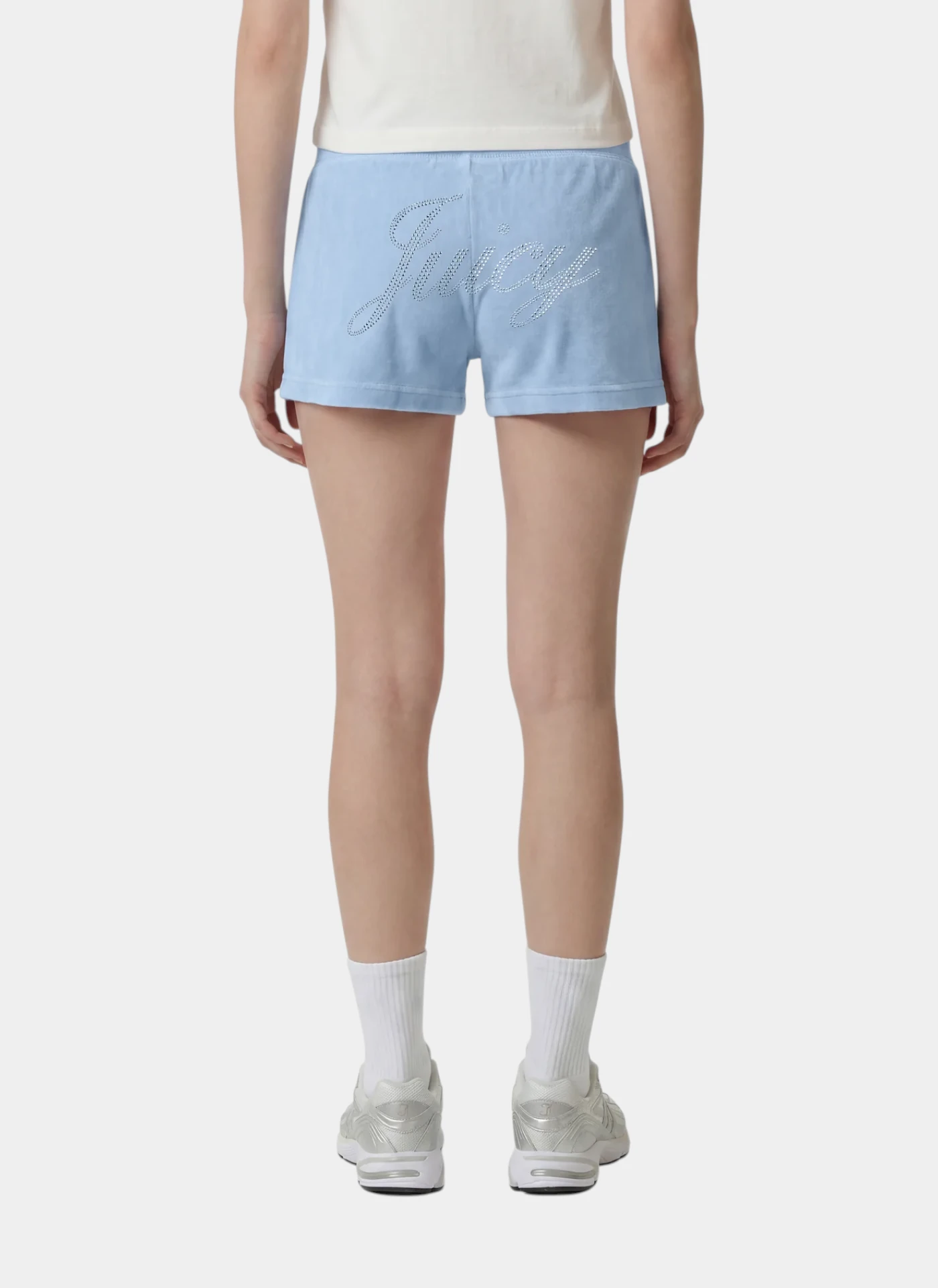 Шорты Juicy Script Velour Short Sky Blue