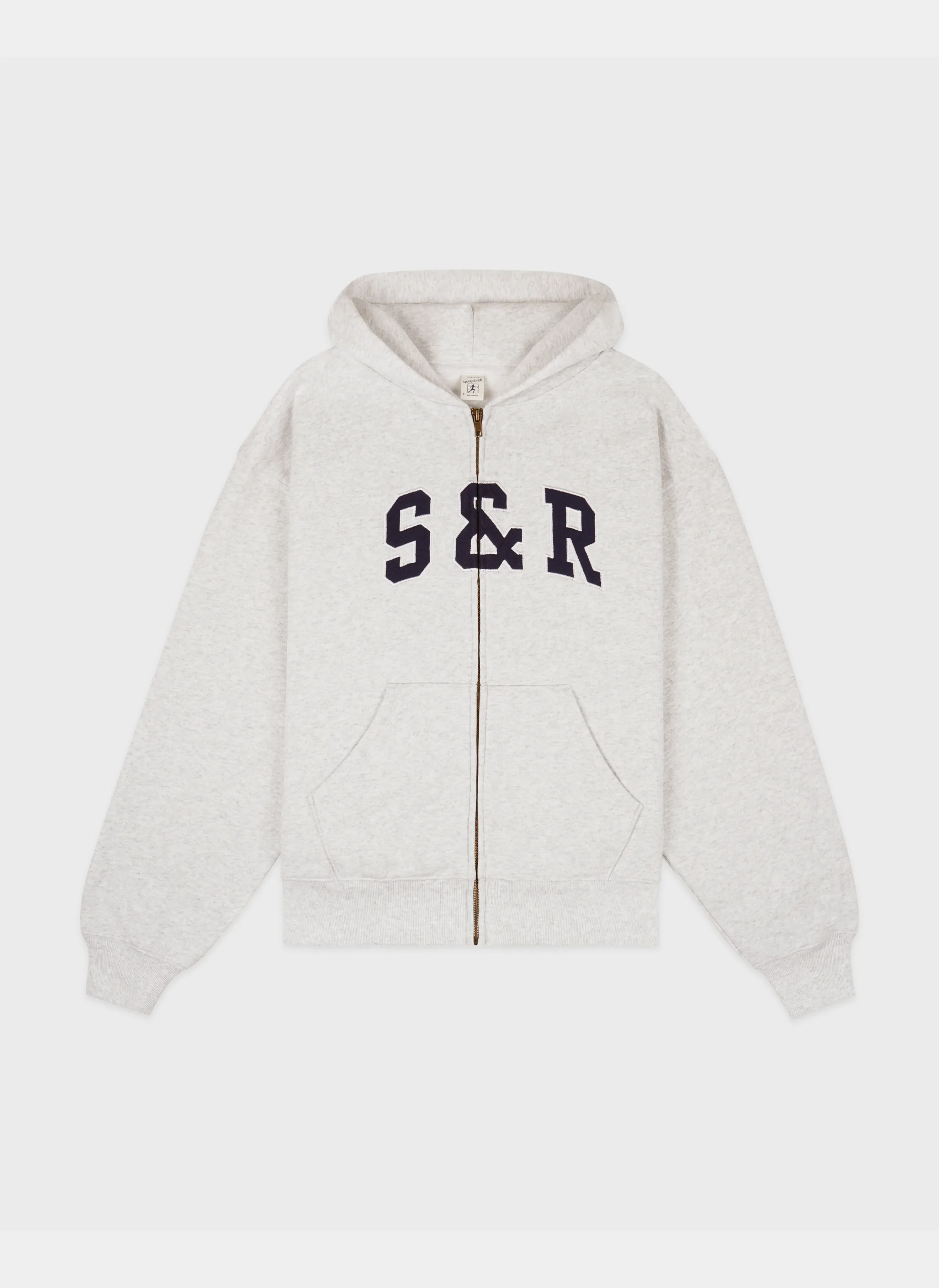 Худи на молнии S&R Ivy Zip Hoodie Heather Gray