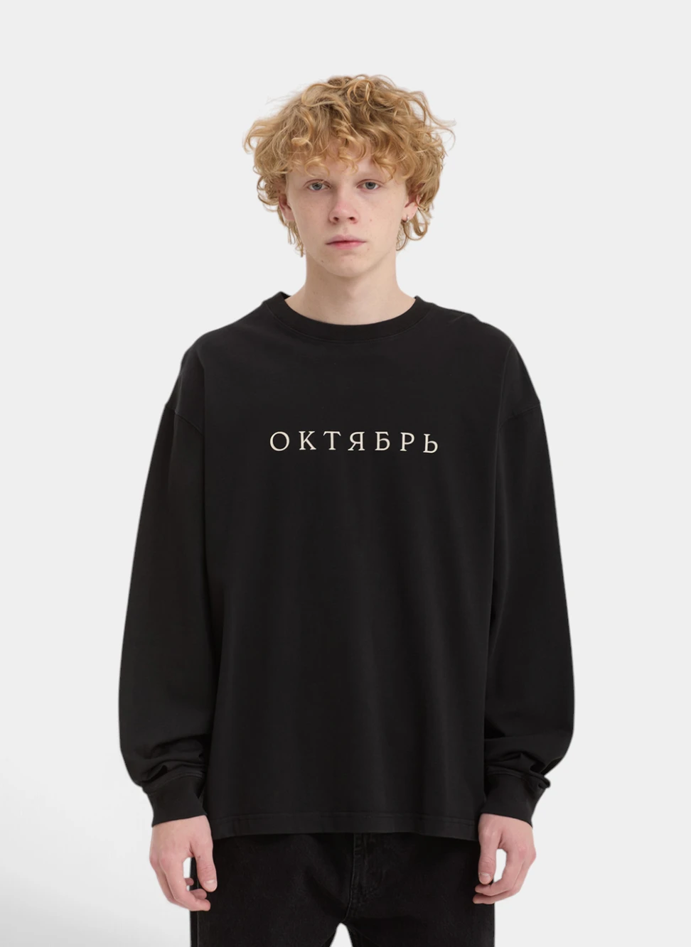 Лонгслив OG Logo LS Tee Black