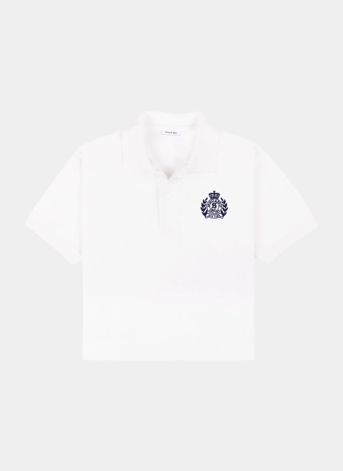 Поло NY Crest Pique Polo White