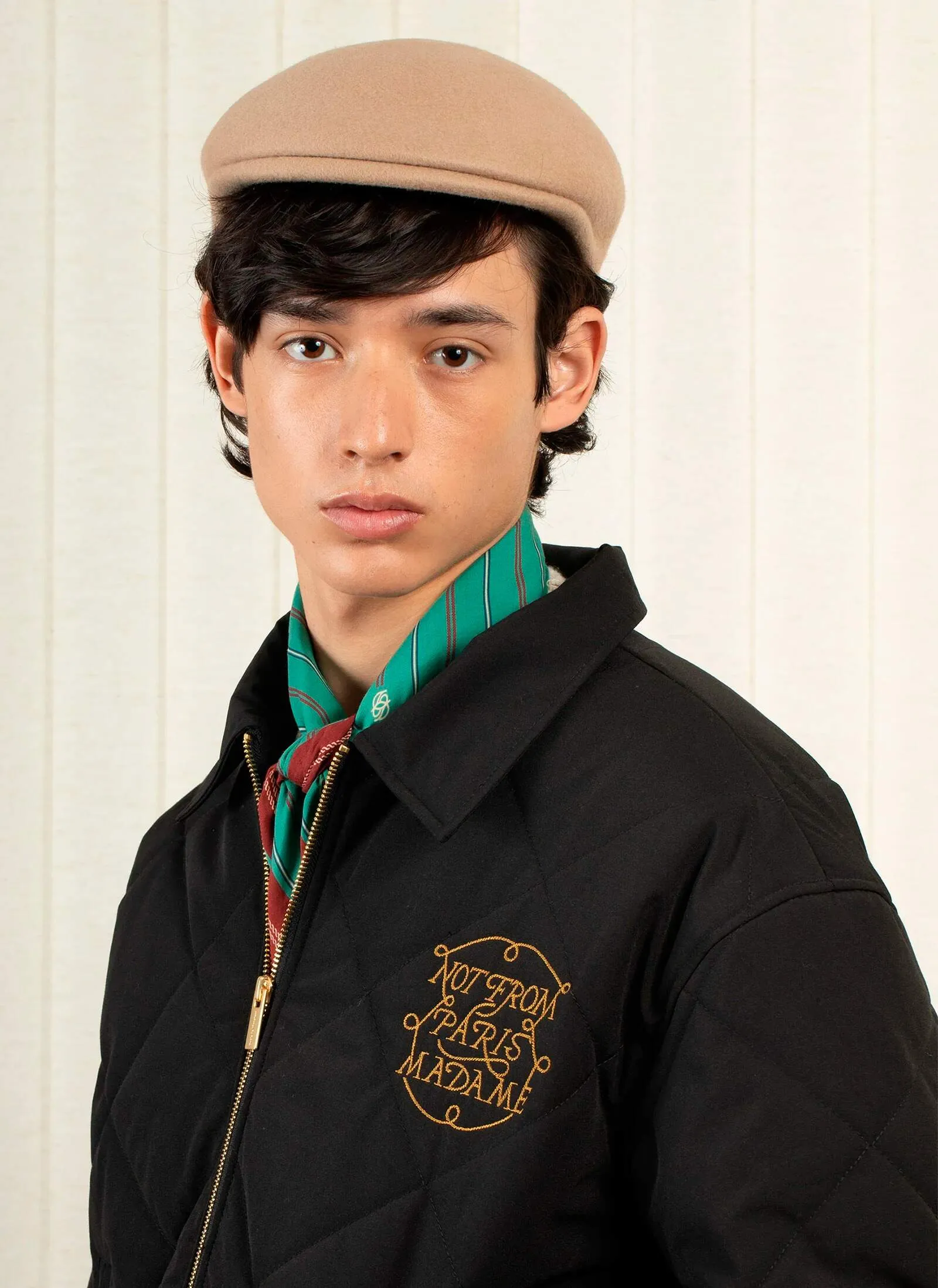 Бомбер  La Veste Slogan Tresses Black