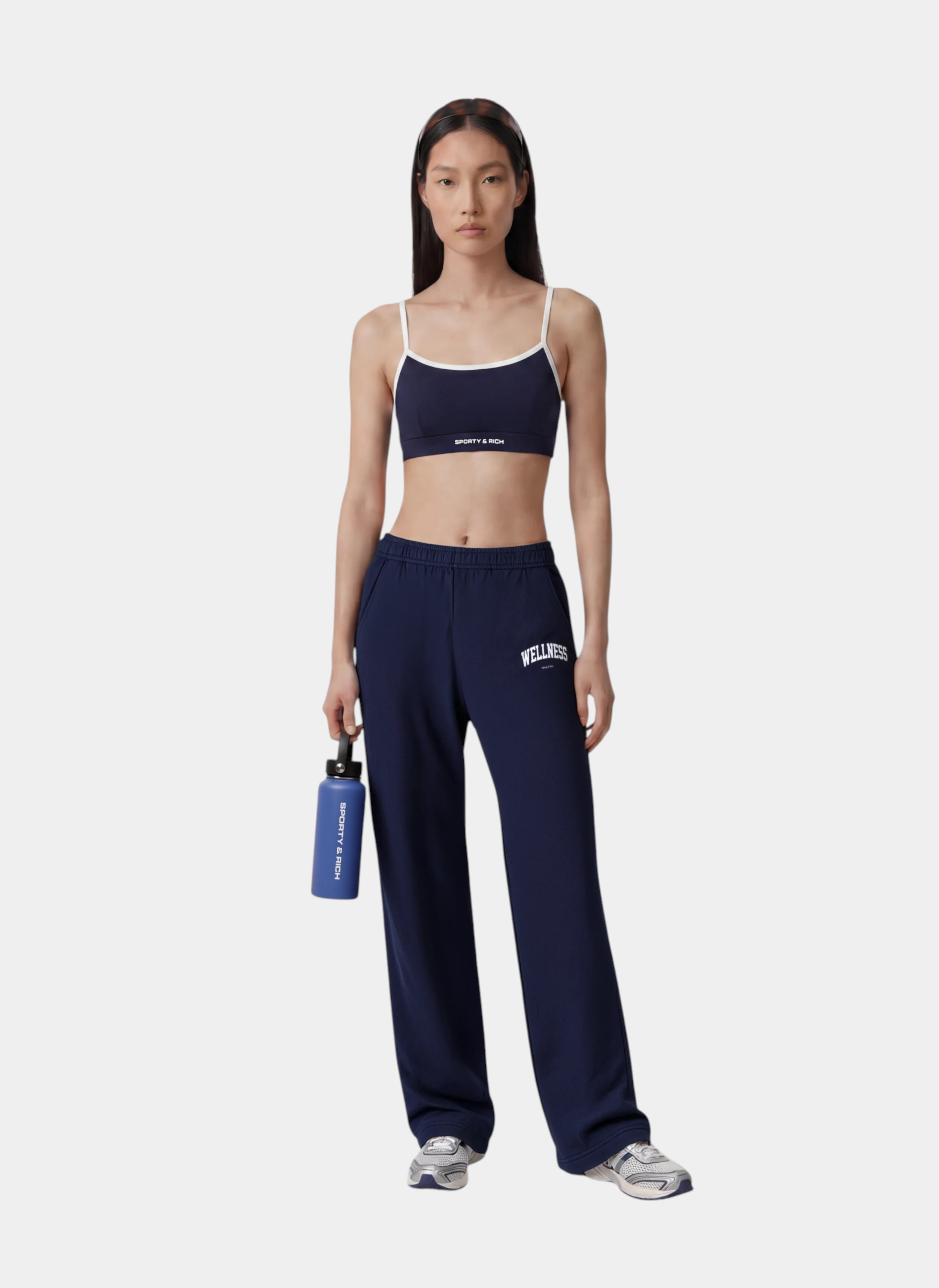 Топ Bold Logo Athletic Bra Dark Navy/White
