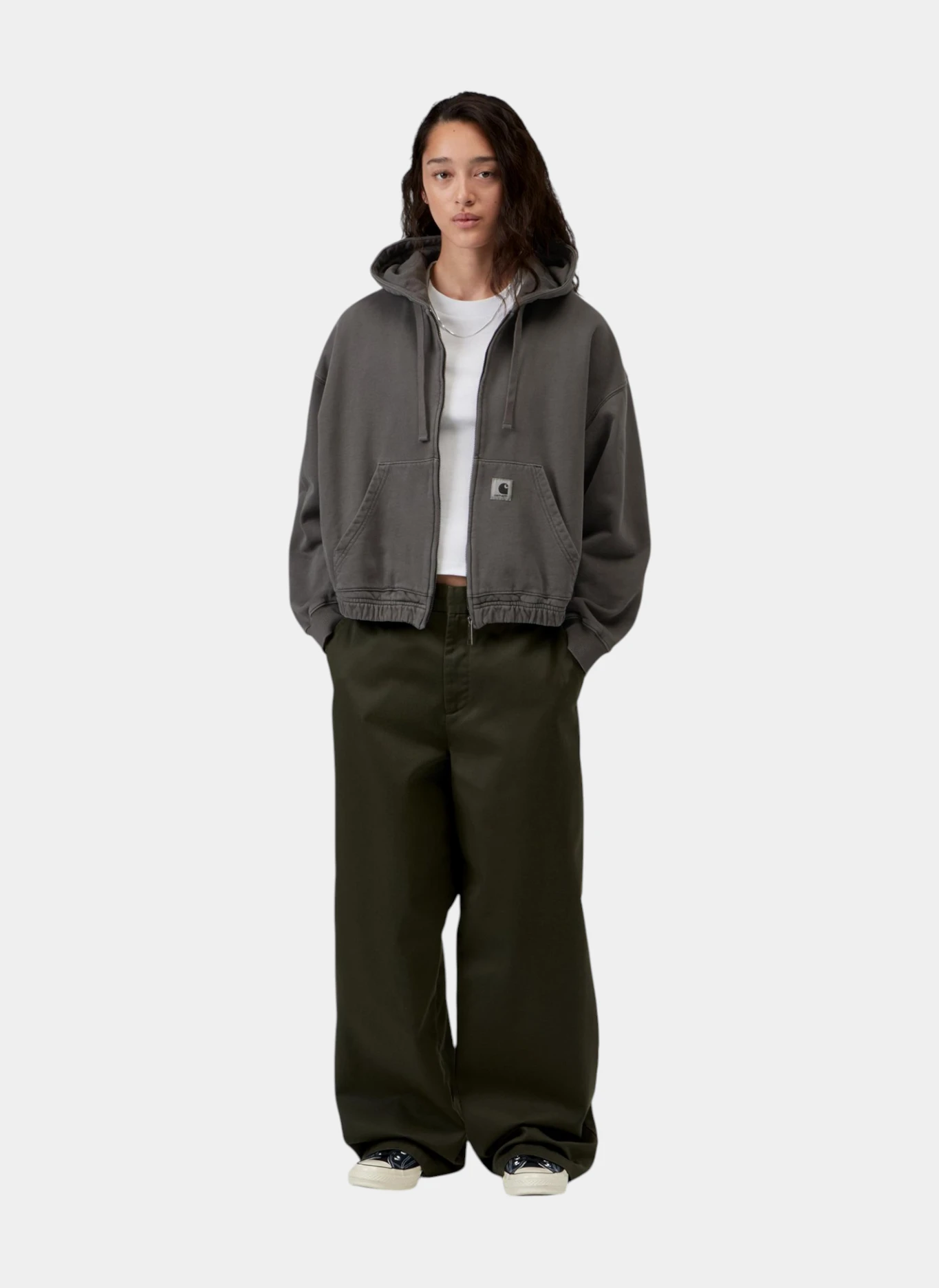 Худи на молнии W' Hooded Hoggard Jacket Black (Garment Dyed)