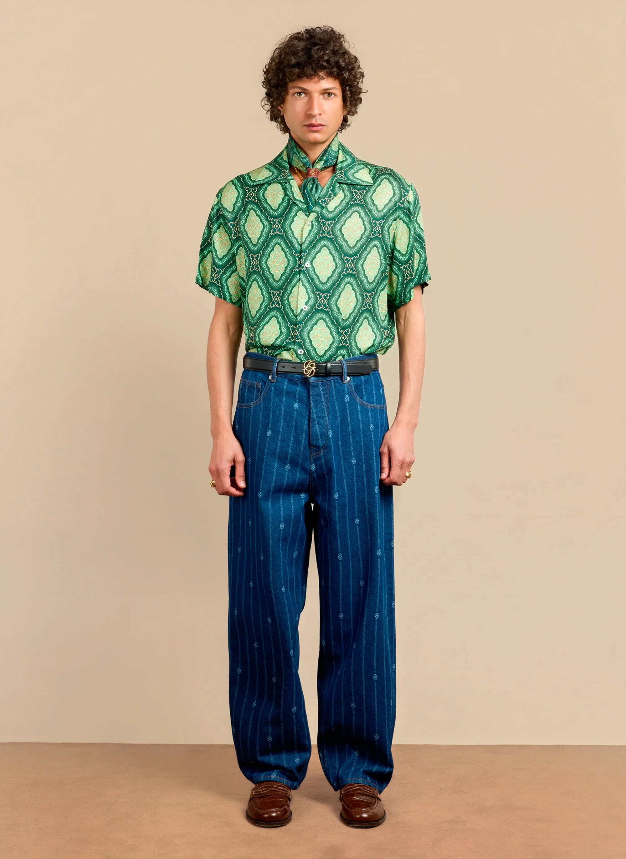 Ремень кожаный Monogramme Black