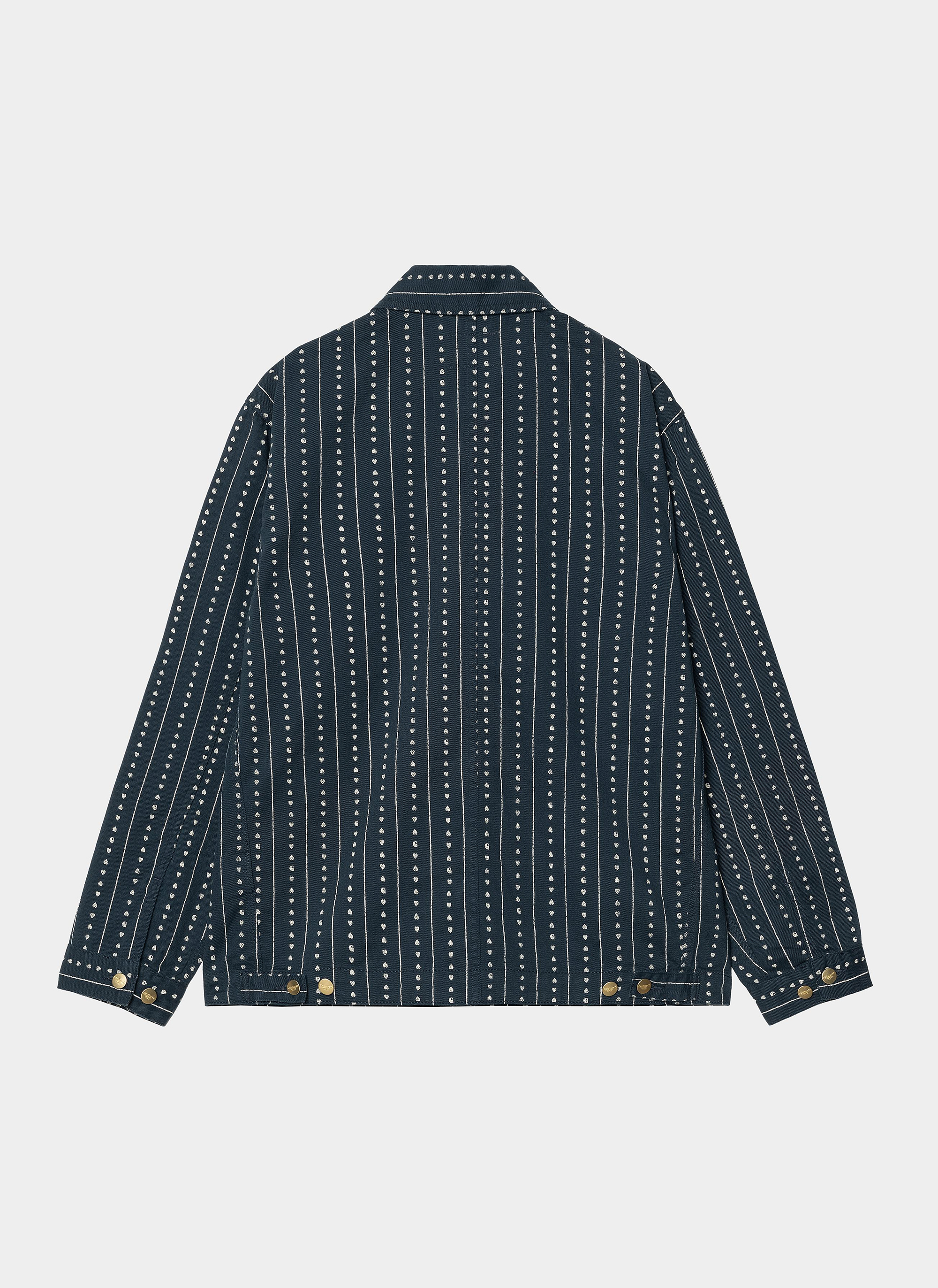 Куртка ‘Drewe Chore Coat’ HEART C PINSTRIPE, INK / NATURAL (RINSED)