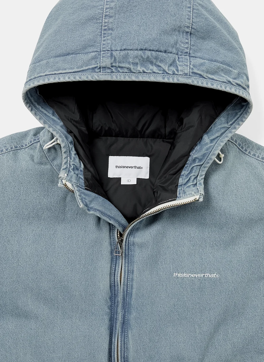 Пуховик TNT Denim Down Puffer Jacket Washed Blue