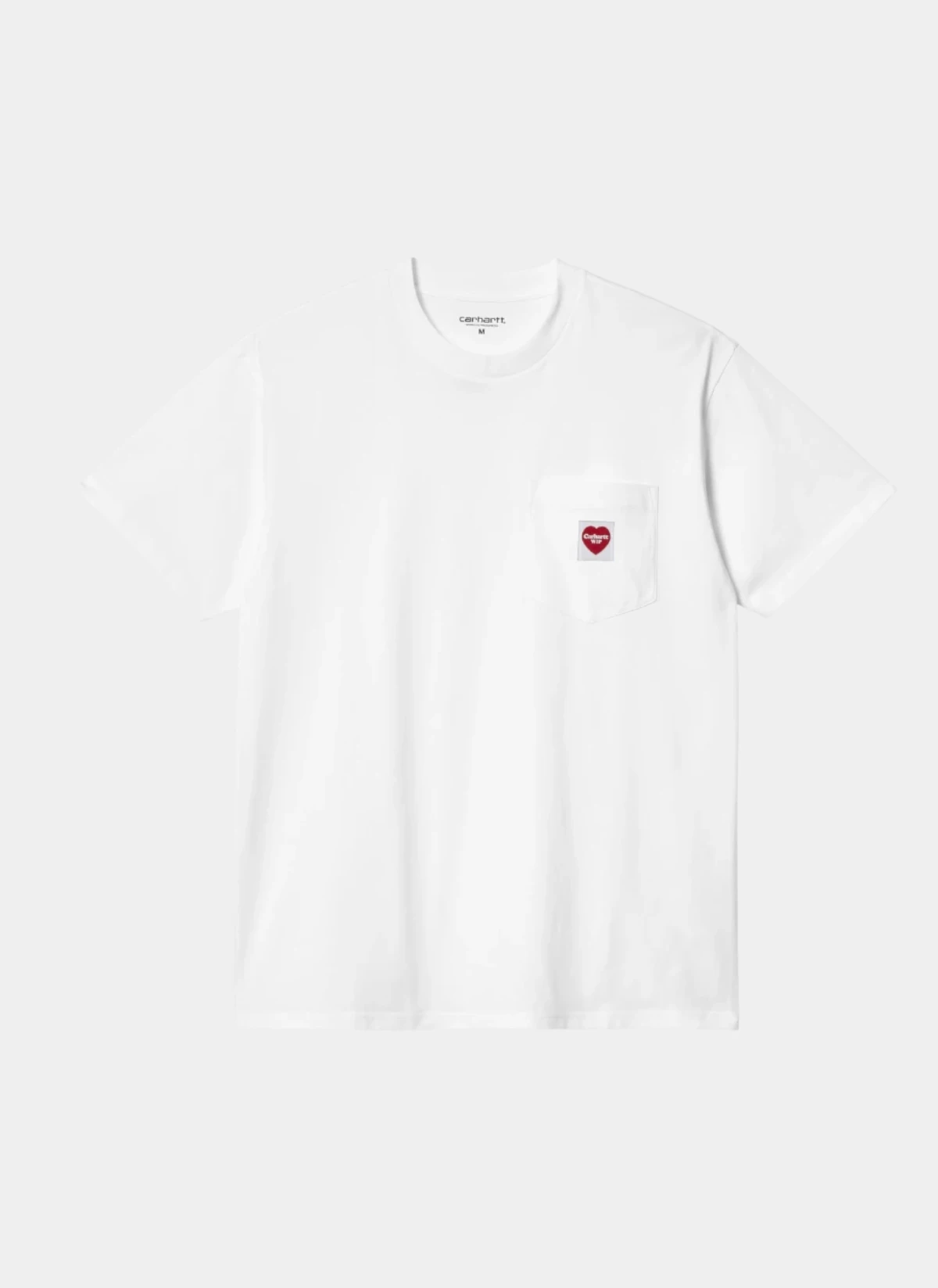 Футболка S/S Pocket Heart T-Shirt White / Red