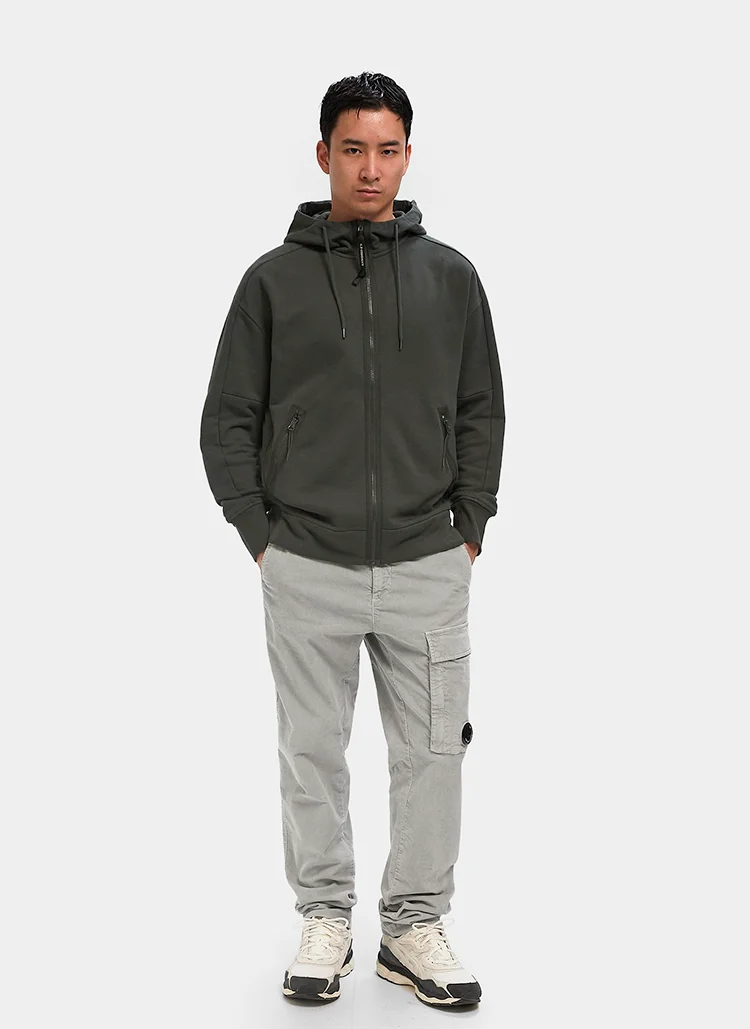 Худи на молнии Diagonal Raised Fleece Goggle Sweatshirt Dark  Shadow