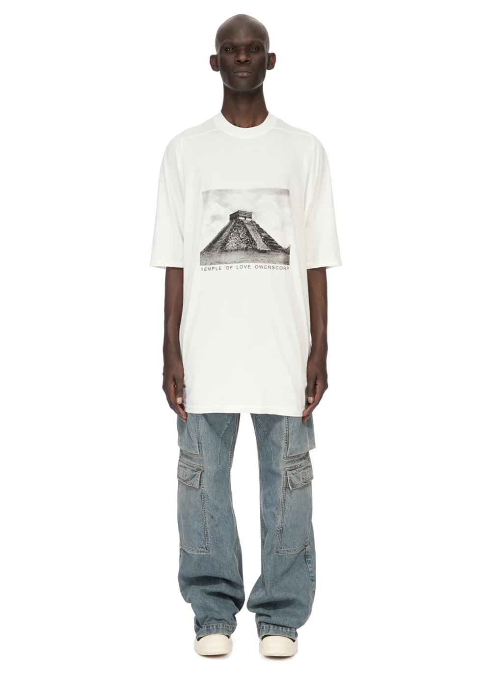 Футболка Temple Pyramid Jumbo SS T-Shirt Milk / Black 