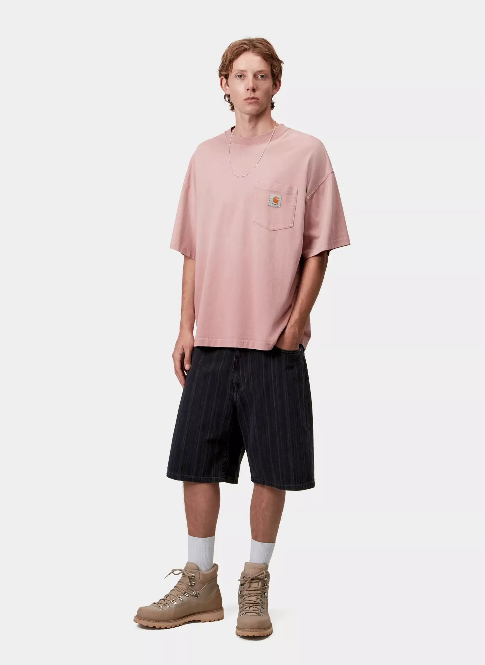 Футболка S/S Hudson Pocket T-Shirt Daphne (Chalk Wash)