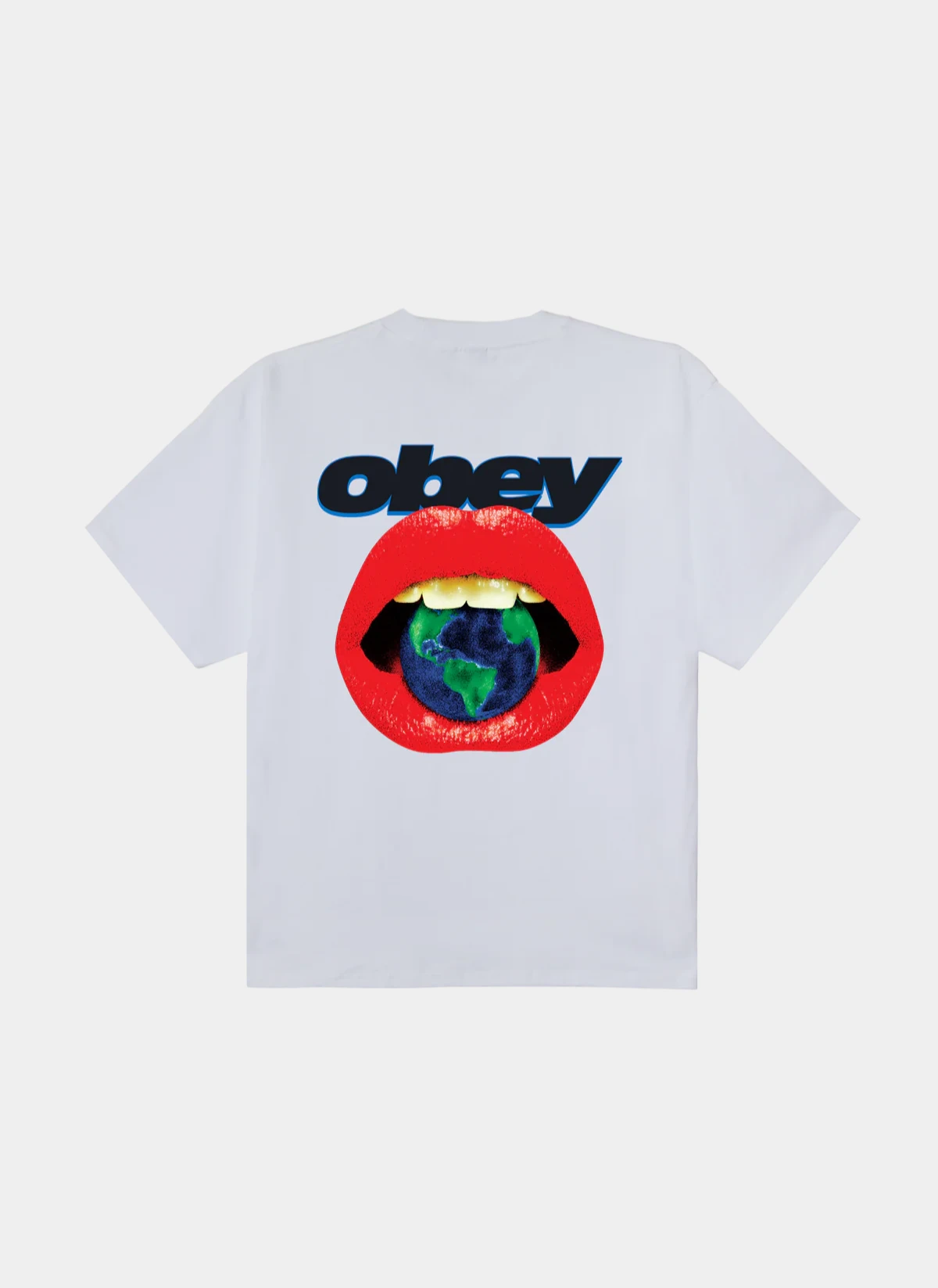 Футболка Obey Lips White