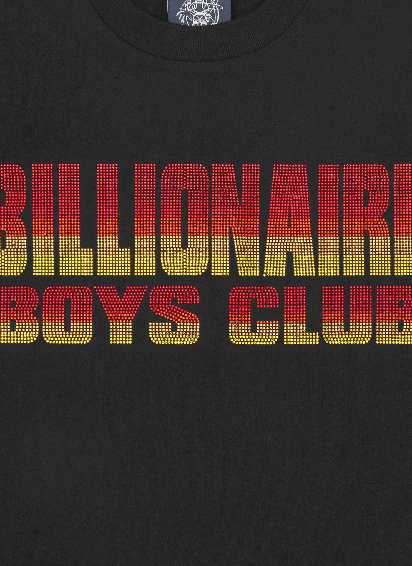 Футболка Straight Logo Gradient Diamonte T-Shirt Black