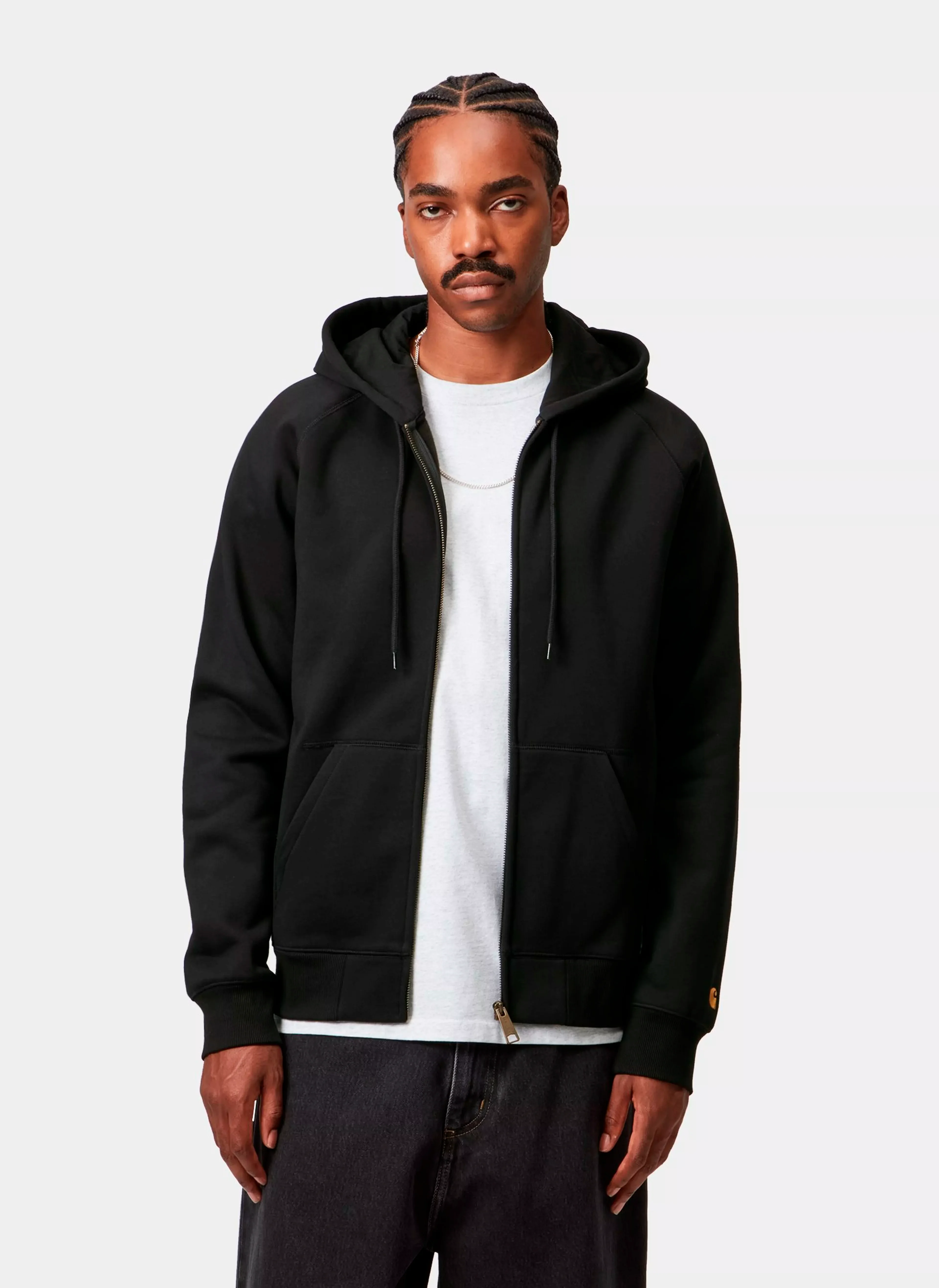 Худи на молнии Hooded Chase Jacket BLACK / GOLD