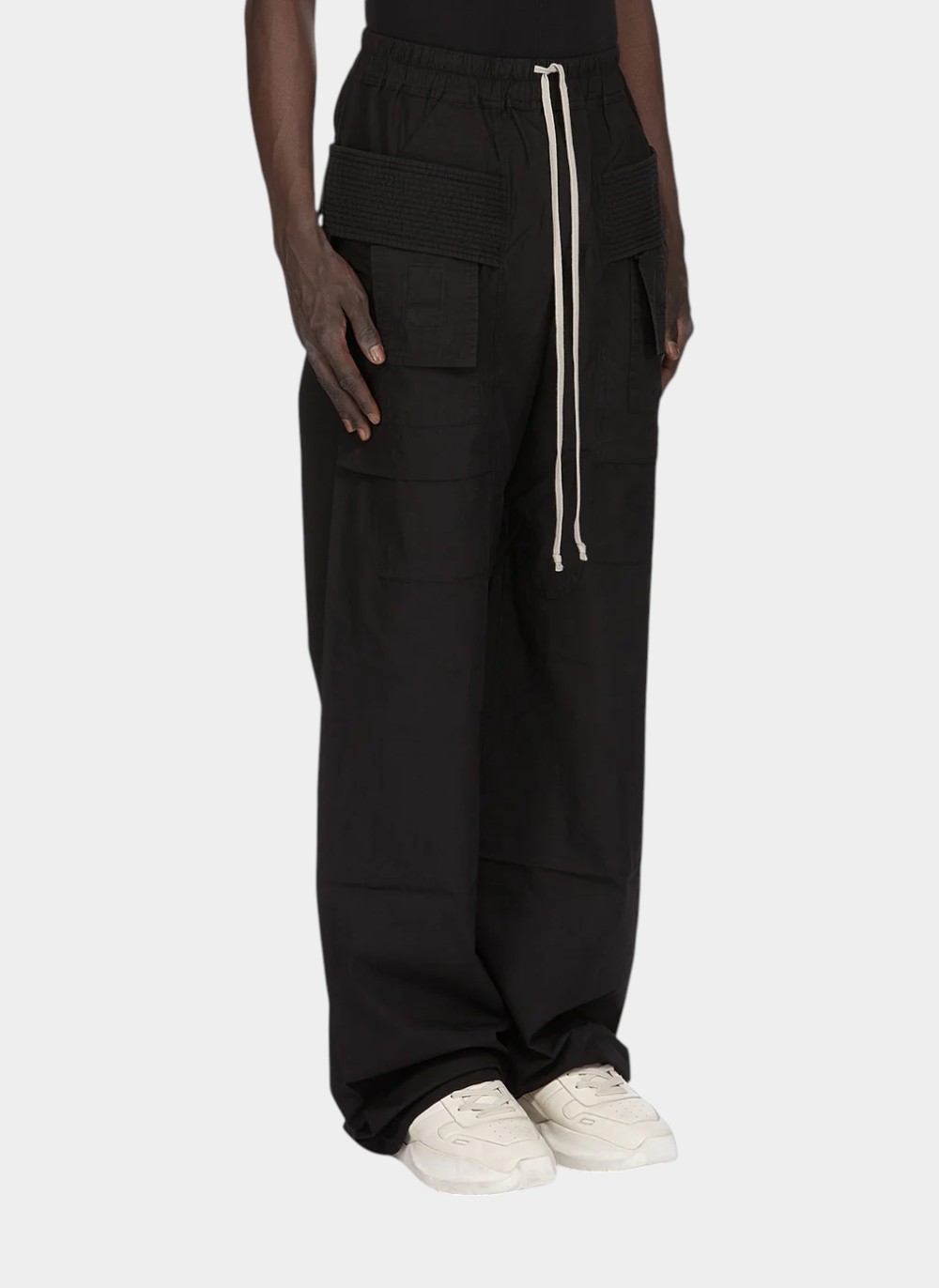 Брюки Creatch Wide Cargo Drawstring Pants Black