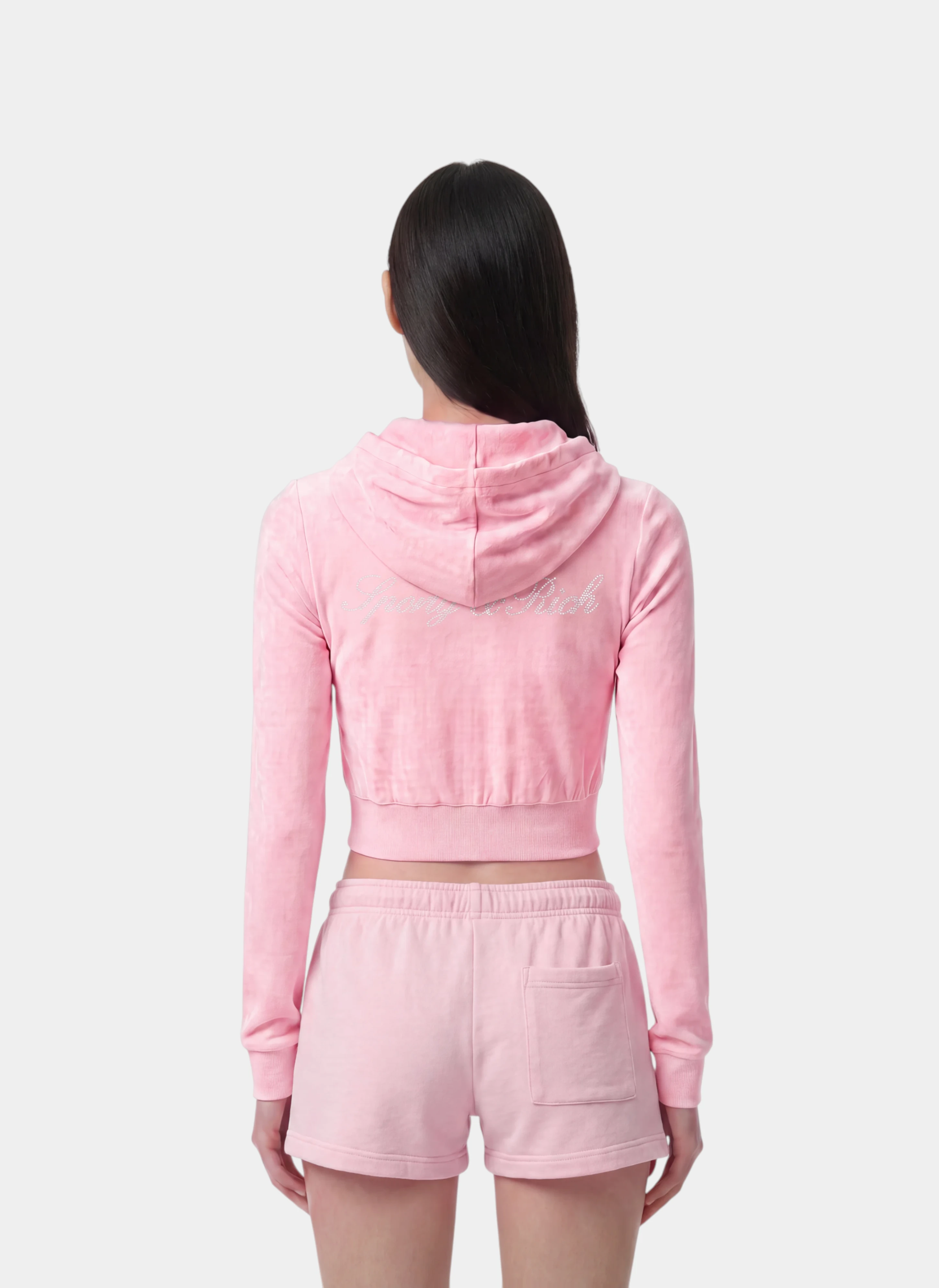 Худи на молнии Signature Logo Krystal Zip Hoodie Laffy/Crystal