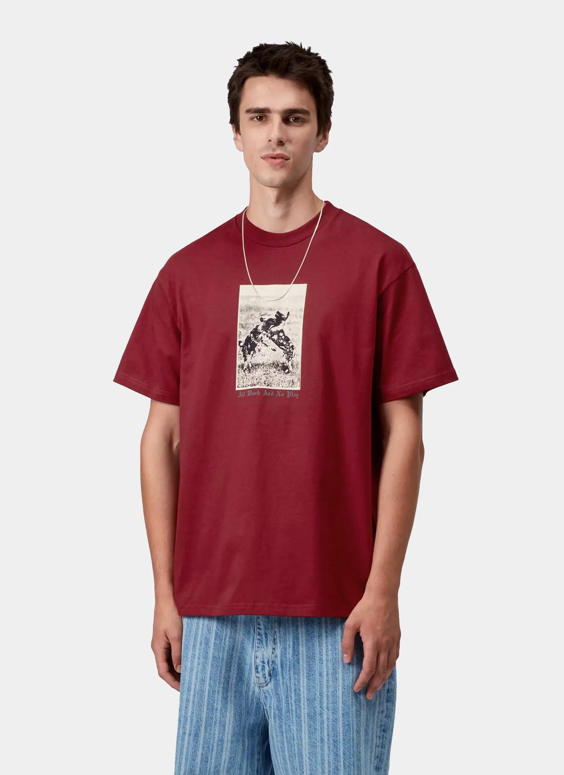 Футболка S/S No Play T-Shirt Scarlet