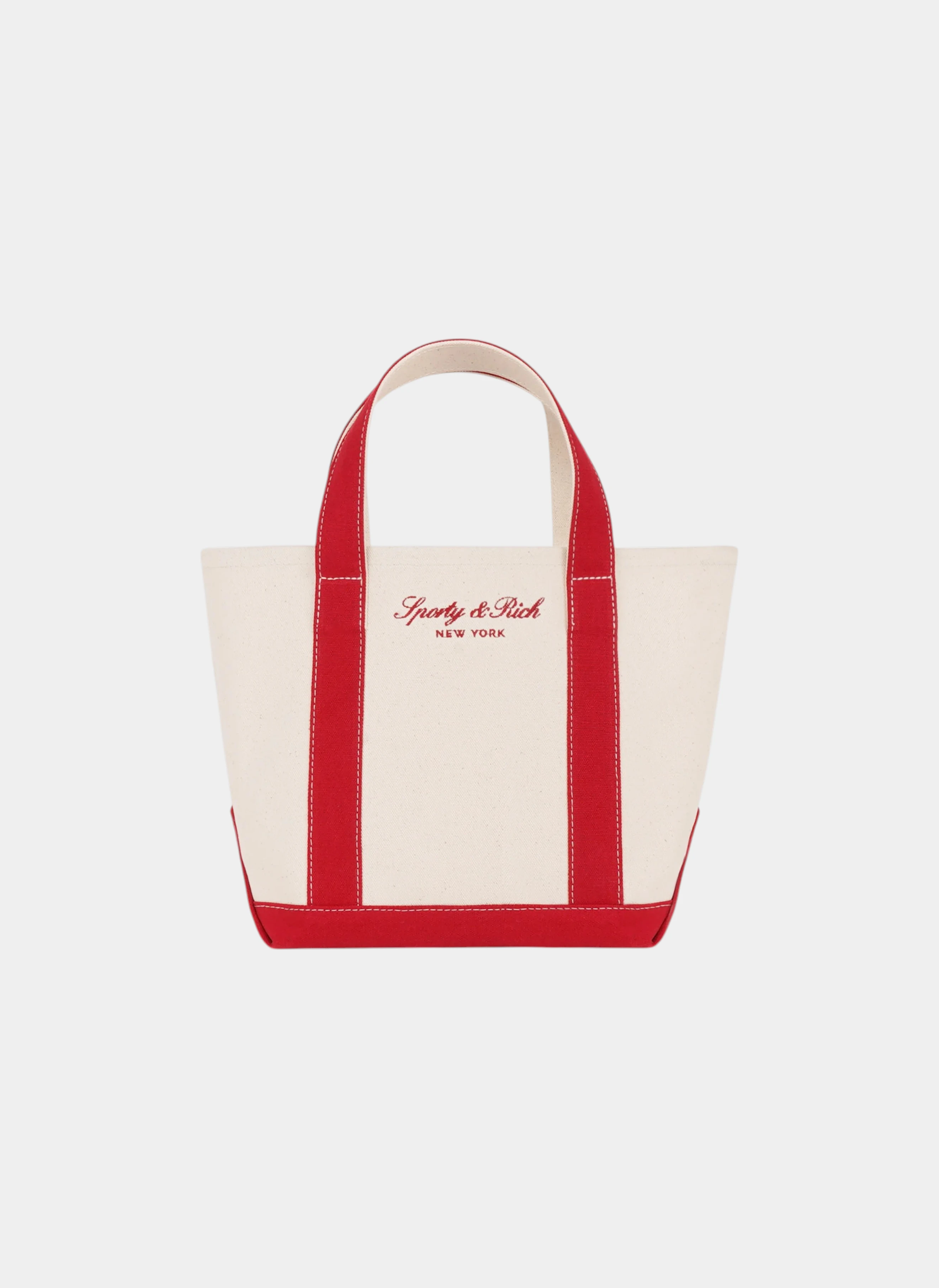 Сумка Signature NY Logo Mini Tote Natural/Ruby