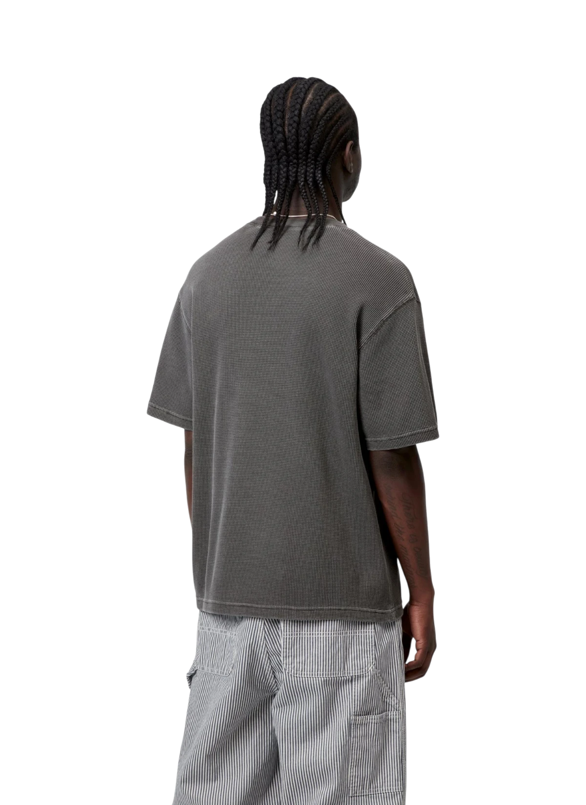 Футболка S/S Nelson Waffle T-Shirt Black (Garment Dyed)