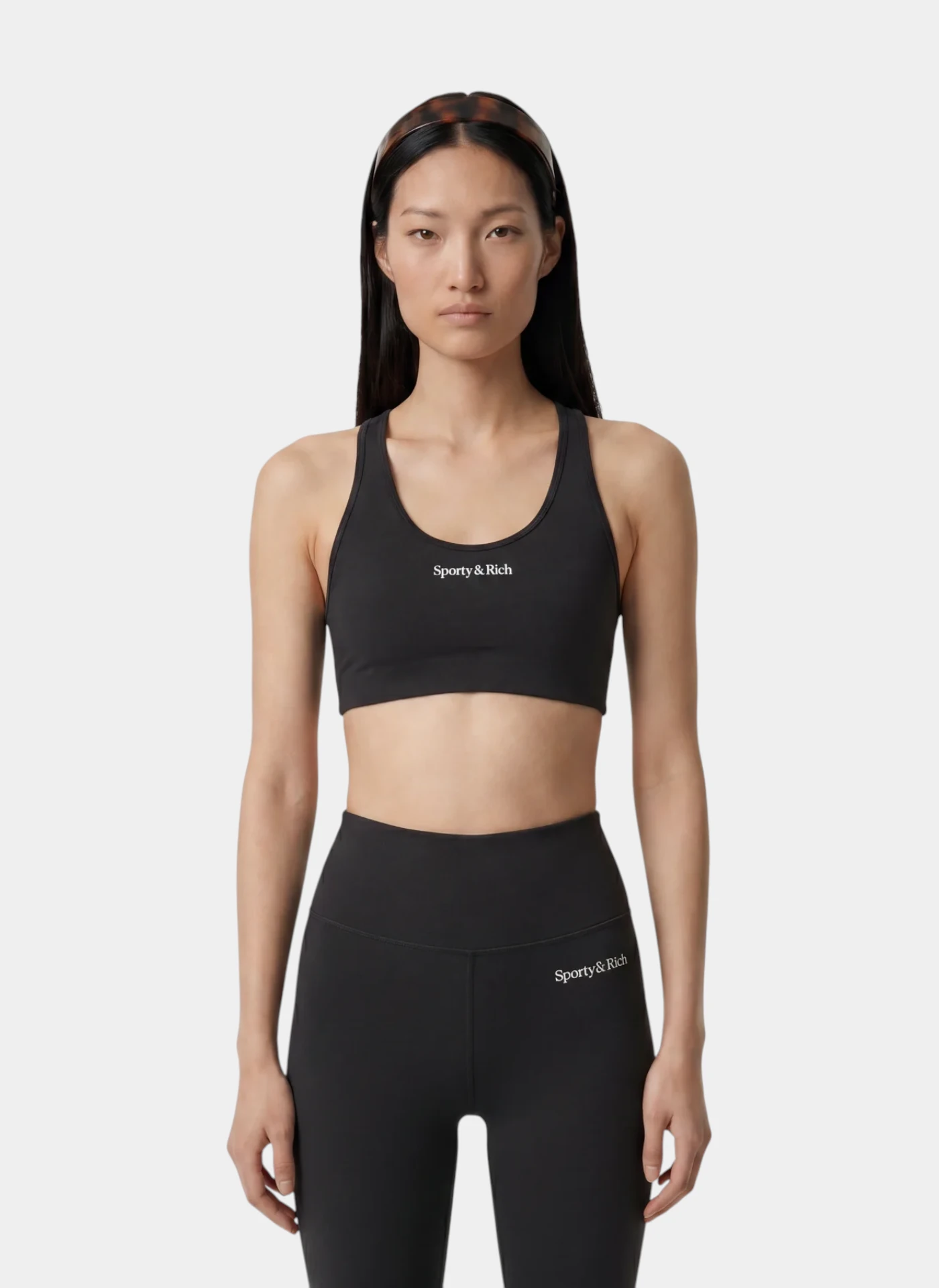 Топ Serif Logo Sports Bra Carbon