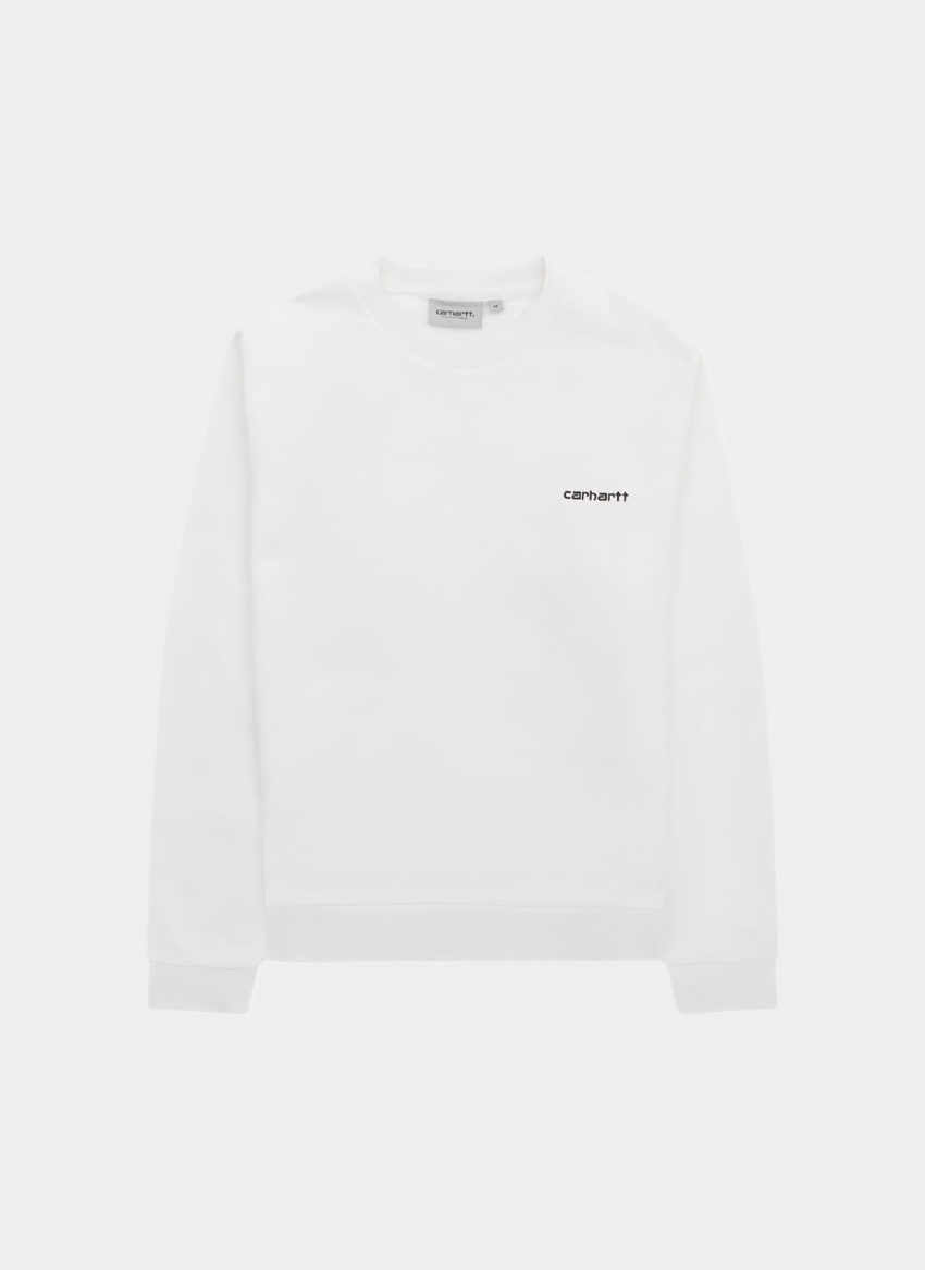 Свитшот ‘Script Embroidery Sweat’ White Свитшот ‘Script Embroidery Sweat’ White
