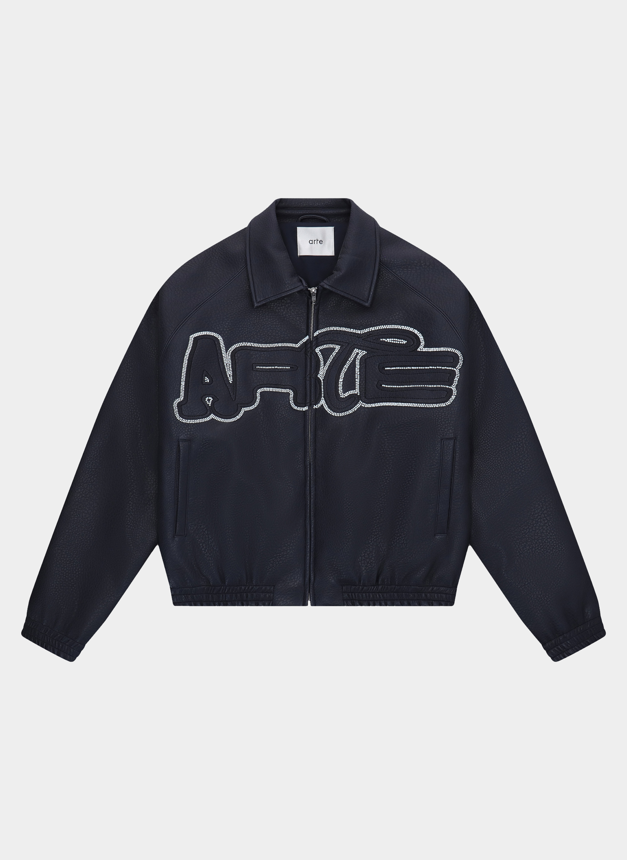 Куртка Big Logo Leather Jacket Jacket Navy Куртка Big Logo Leather Jacket Jacket Navy