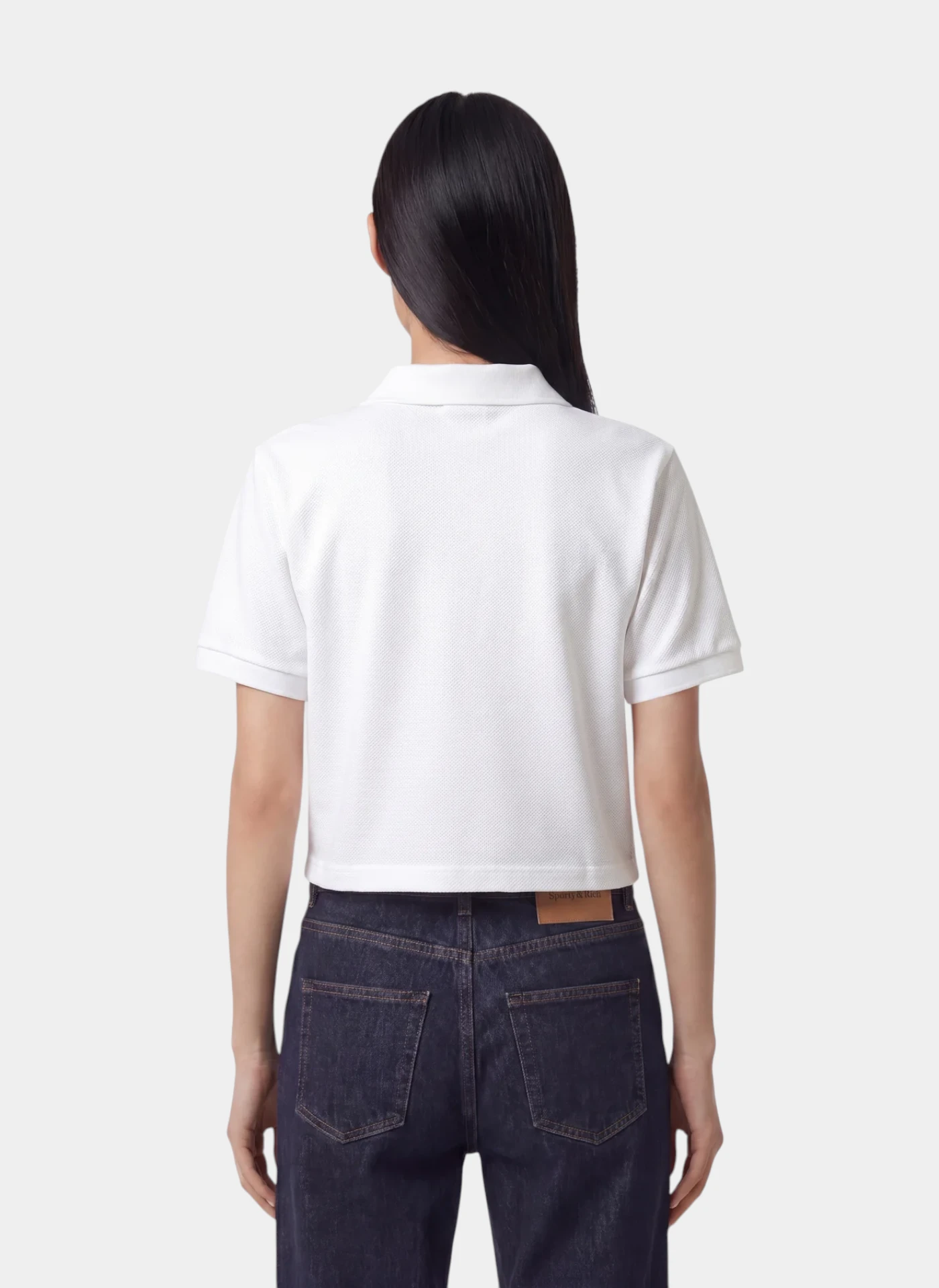 Поло NY Crest Pique Polo White