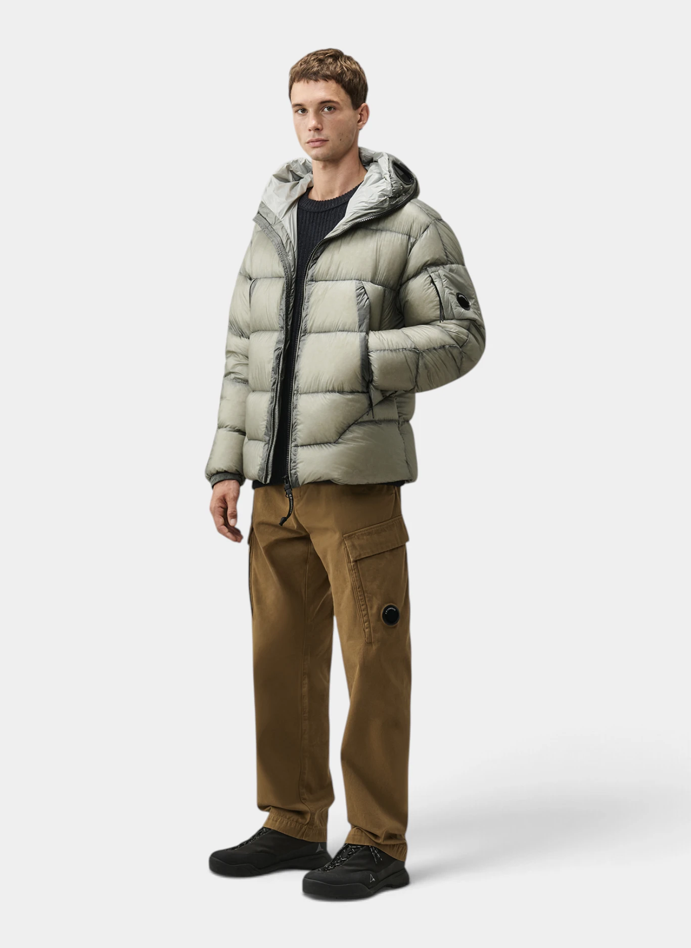 Пуховик D.D. Shell Hooded Down Jacket Flint Grey