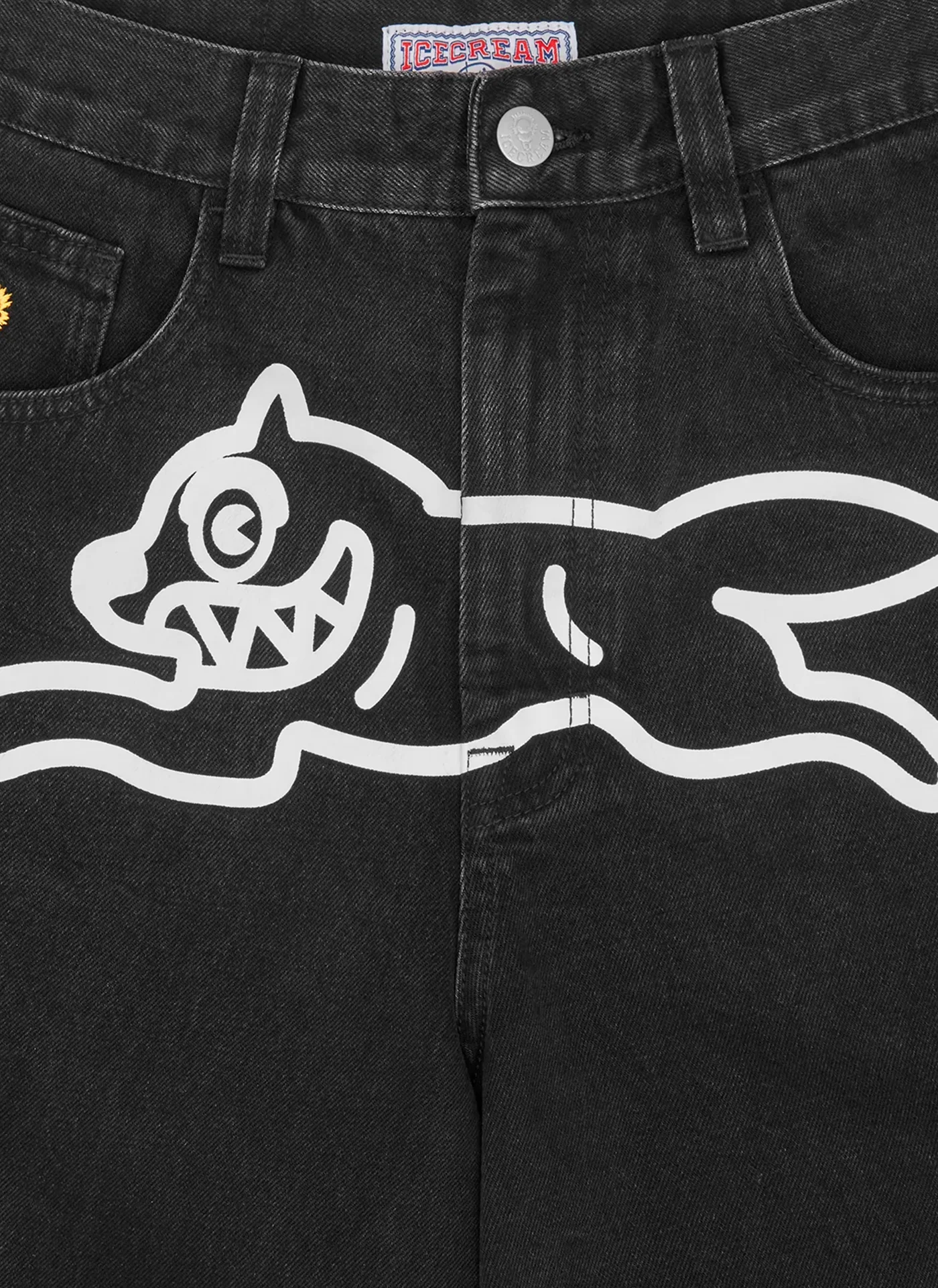 Джинсы Running Dog Triple Scoop Denim Pants Black