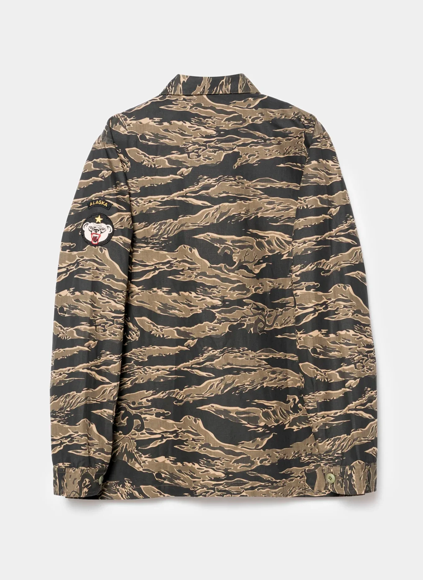 Рубашка Bonsai Tigerstripe L/S Utility Shirt  Mint Gold