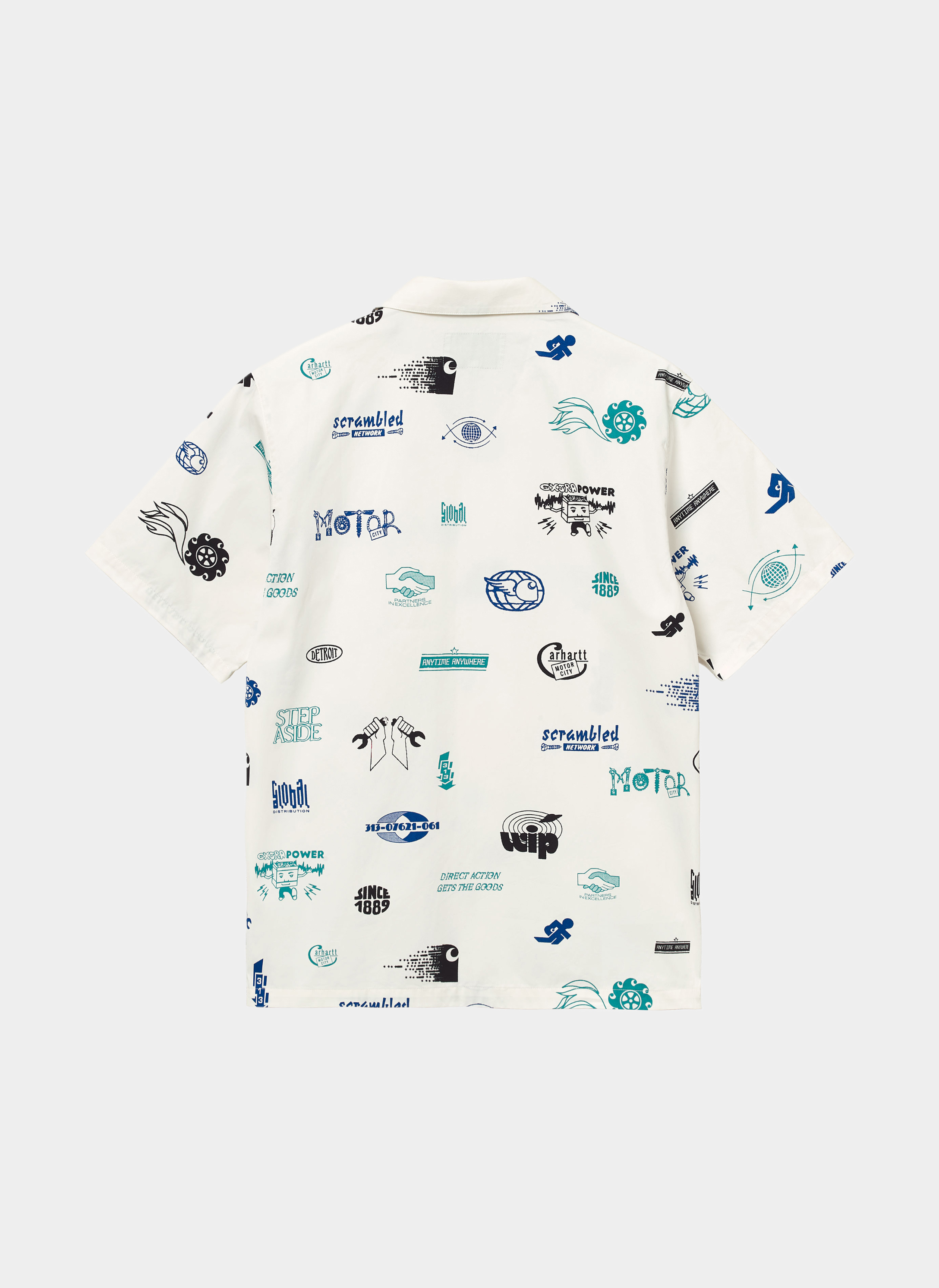 Рубашка Carhartt WIP ‘S/S Motor City Shirt’ Wax Рубашка Carhartt WIP ‘S/S Motor City Shirt’ Wax