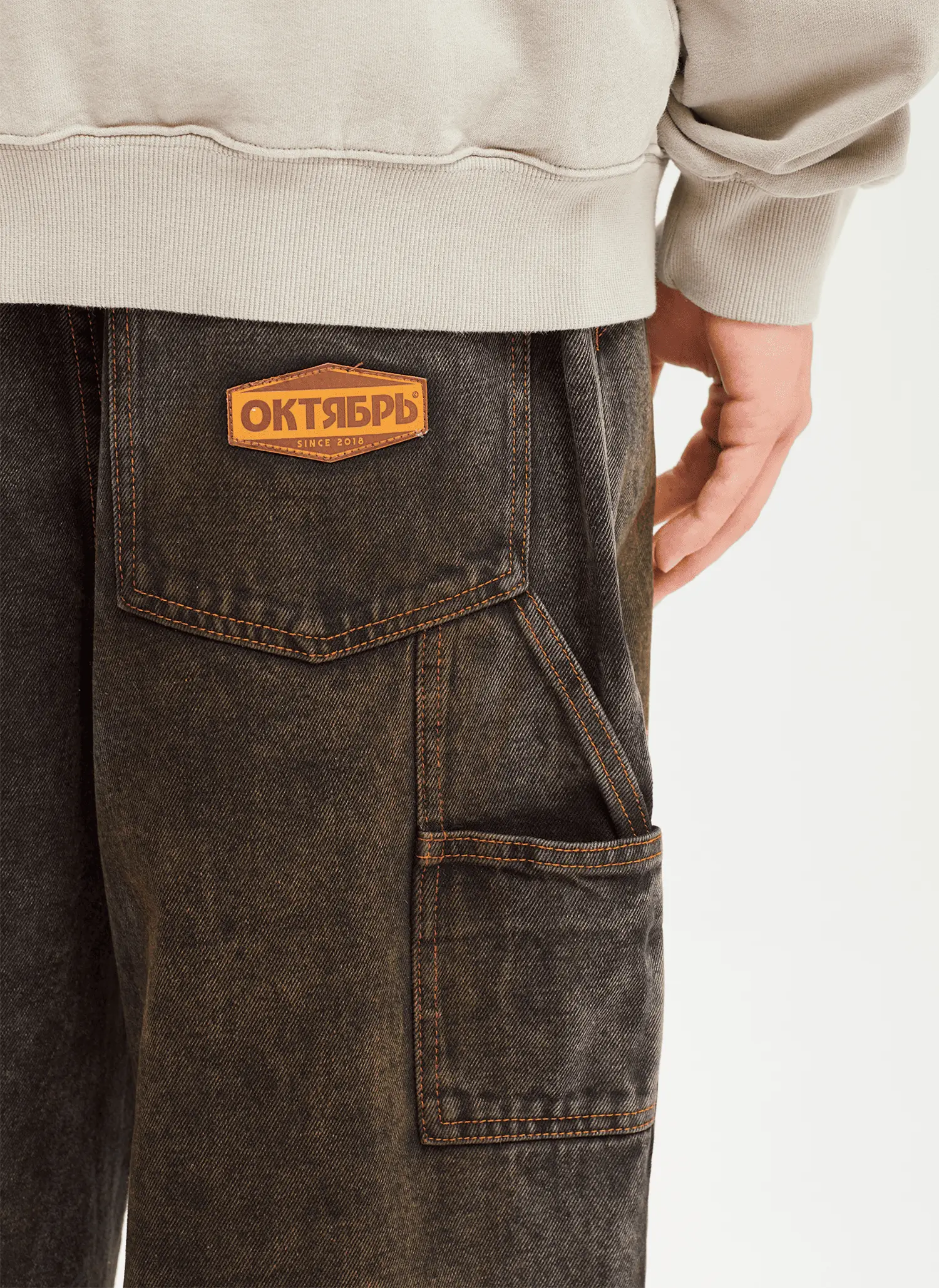 Джинсы Work Denim DIRTY BLACK STONE WASHED