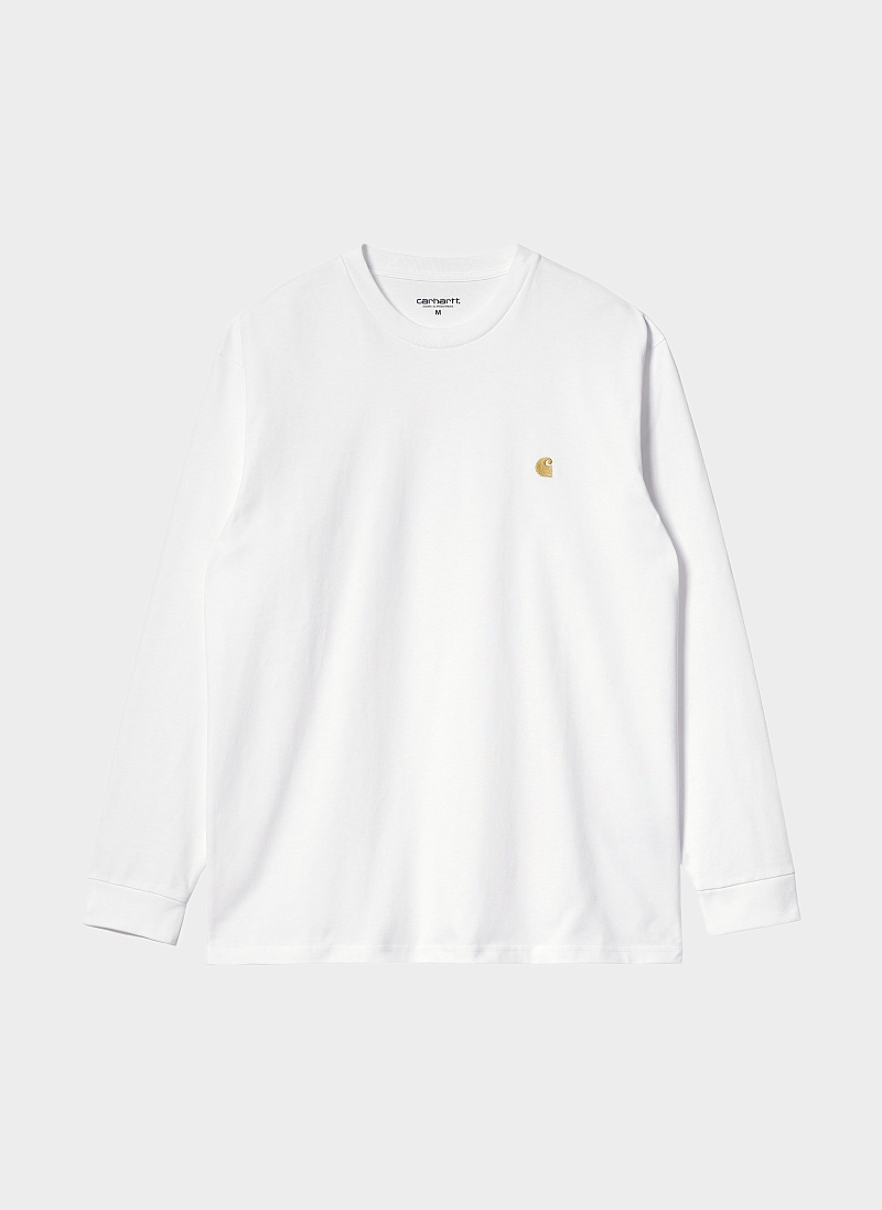 Лонгслив ‘L/S Chase T-Shirt’ White / Gold Лонгслив ‘L/S Chase T-Shirt’ White / Gold