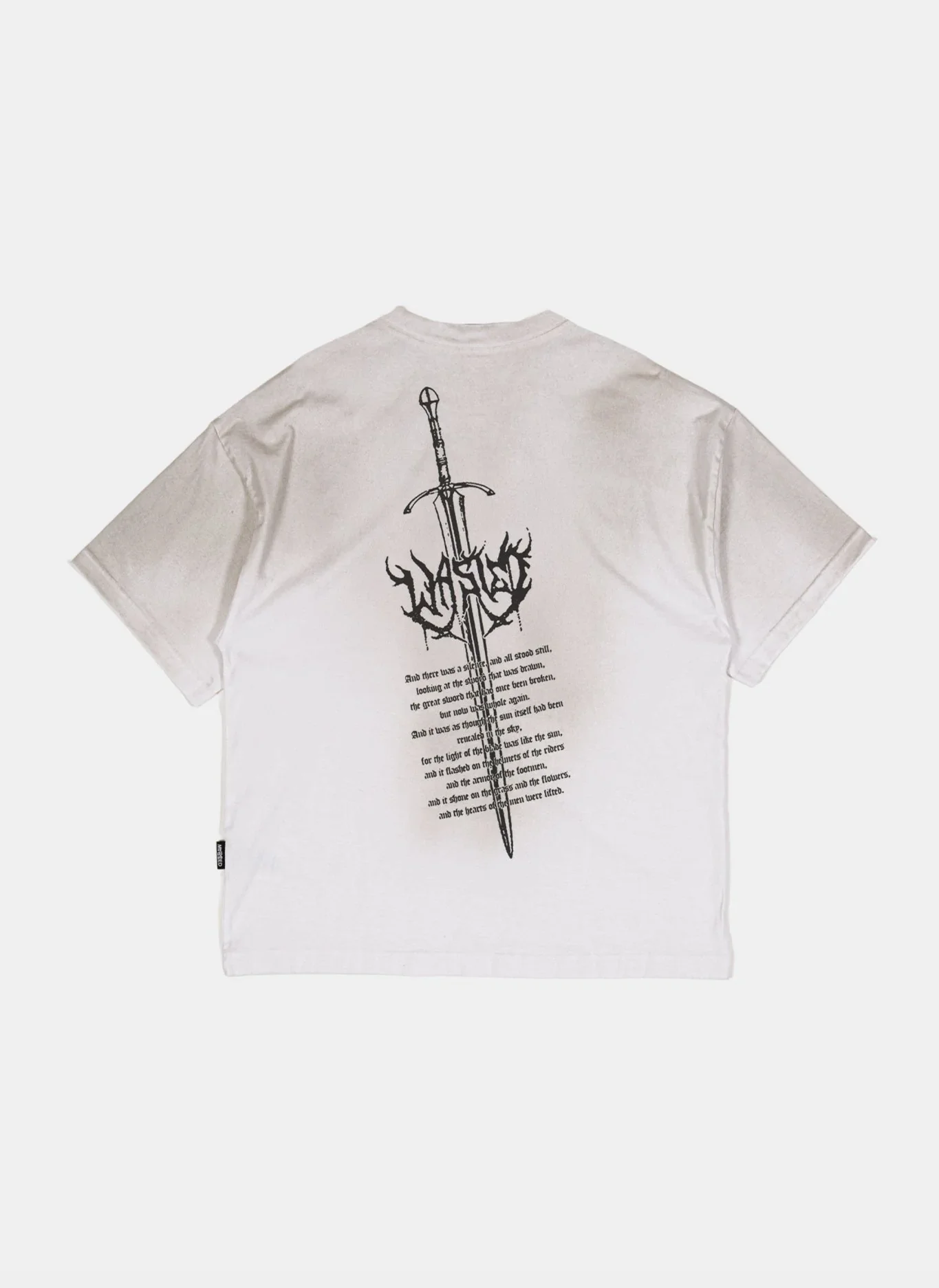 Футболка Sword Boxy T-Shirt Faded White