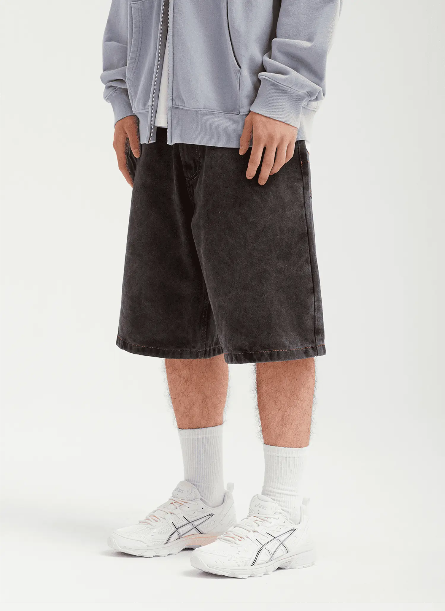 Шорты Og Logo Baggy Denim Shorts BLACK STONE WASHED