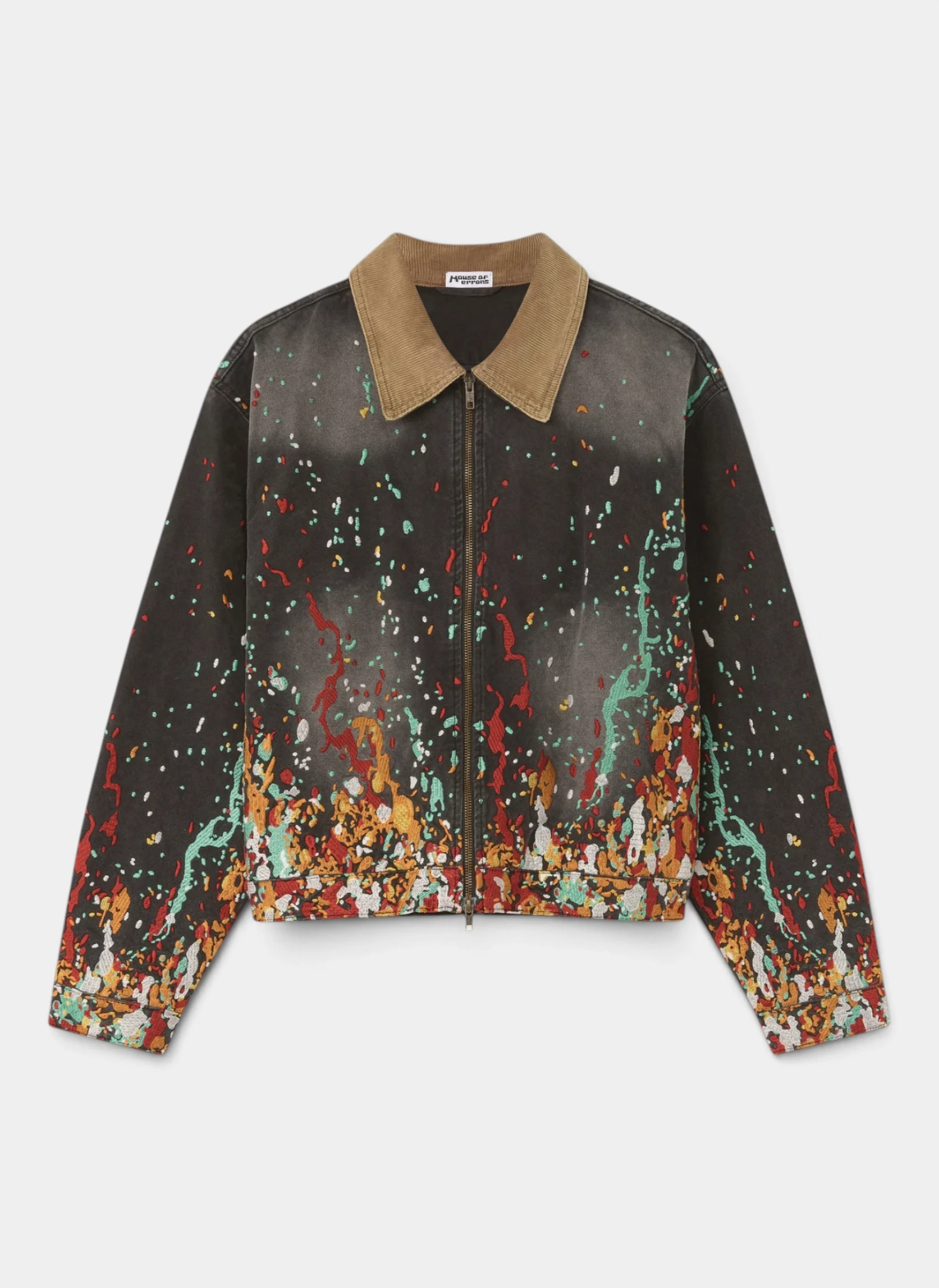 Куртка Embroidered Paint Workwear Jacket Washed Black