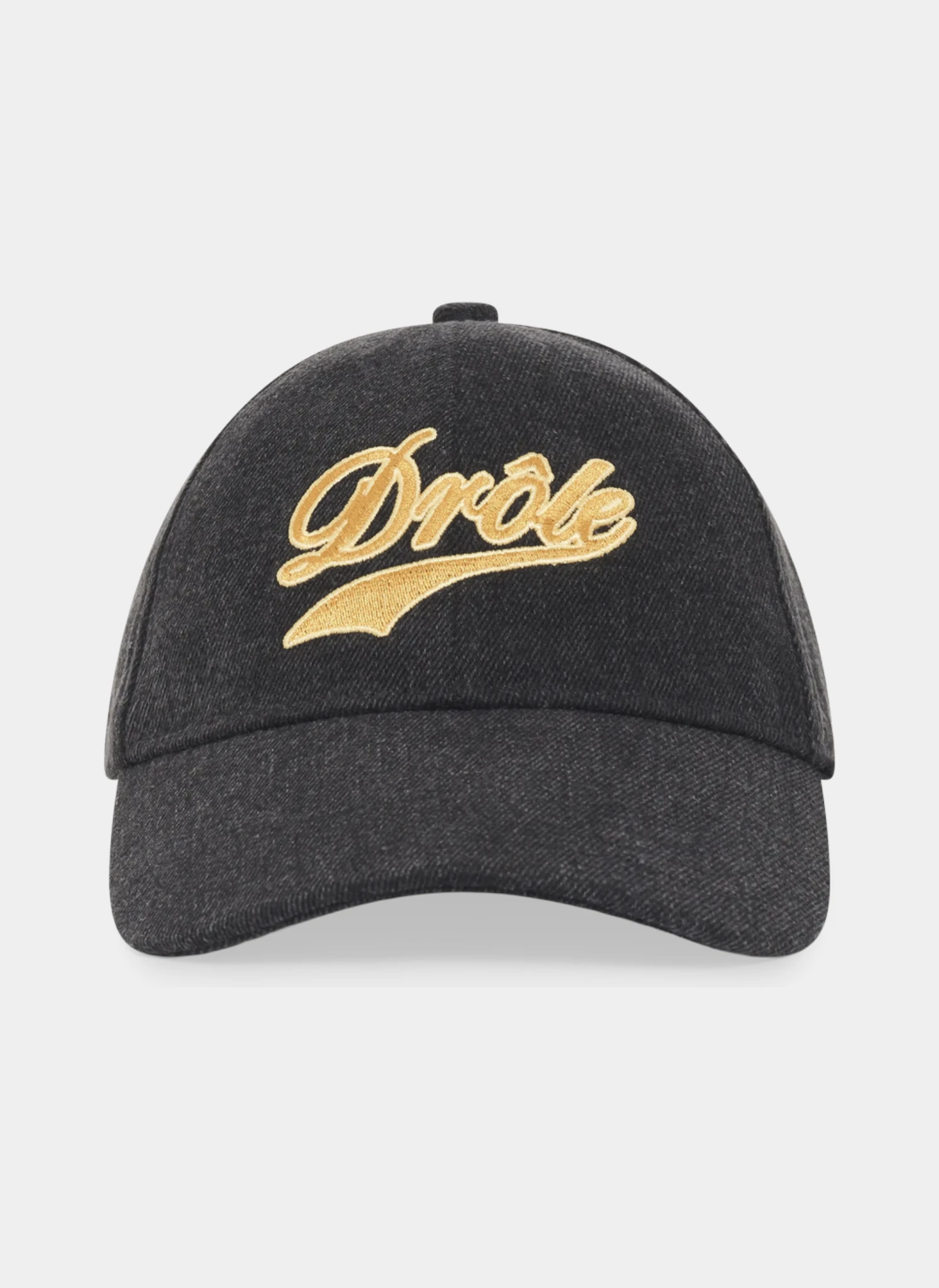 Кепка Drôle Embroidered Denim Cap Black