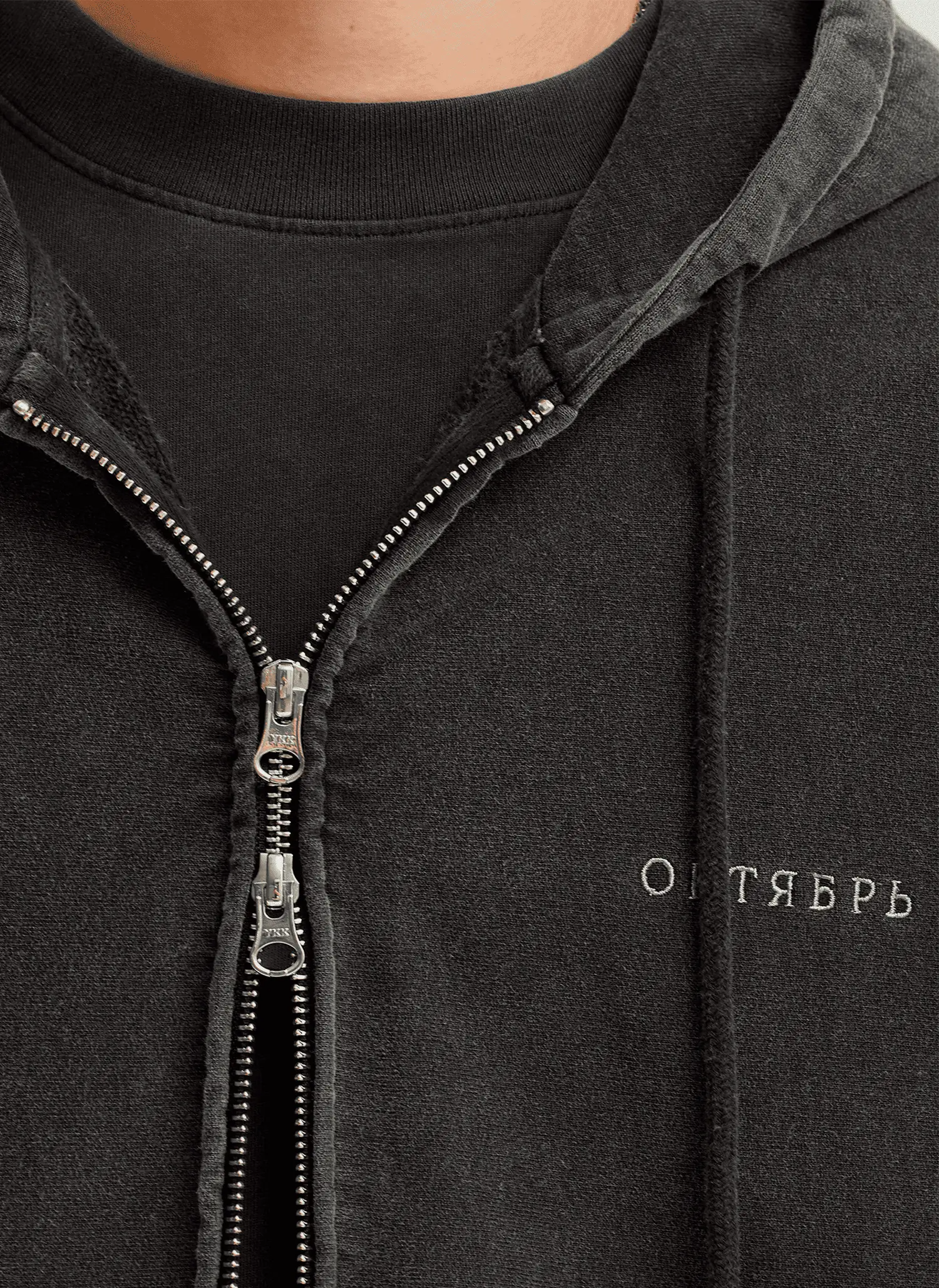Худи на молнии OG Logo Zip Hood Black