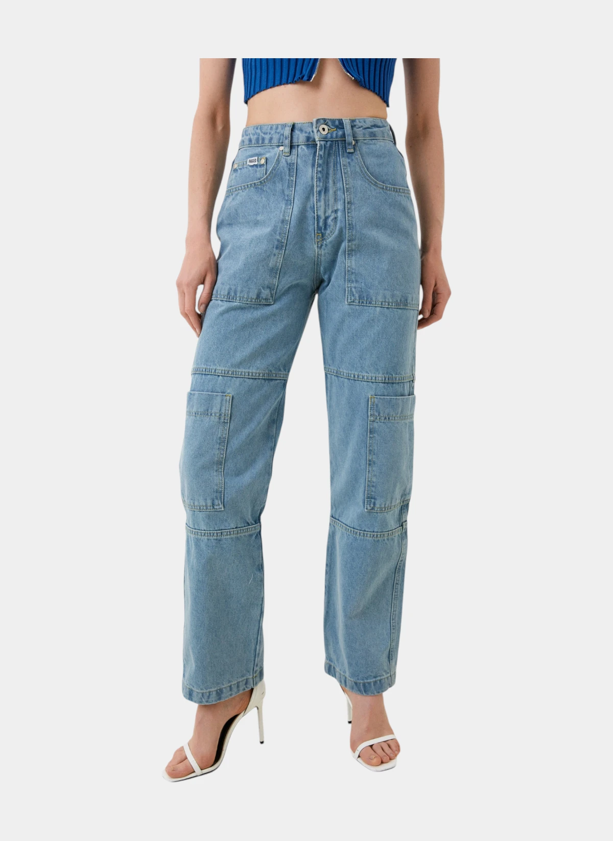 Джинсы женские ‘Straight Combat’ Light Blue
