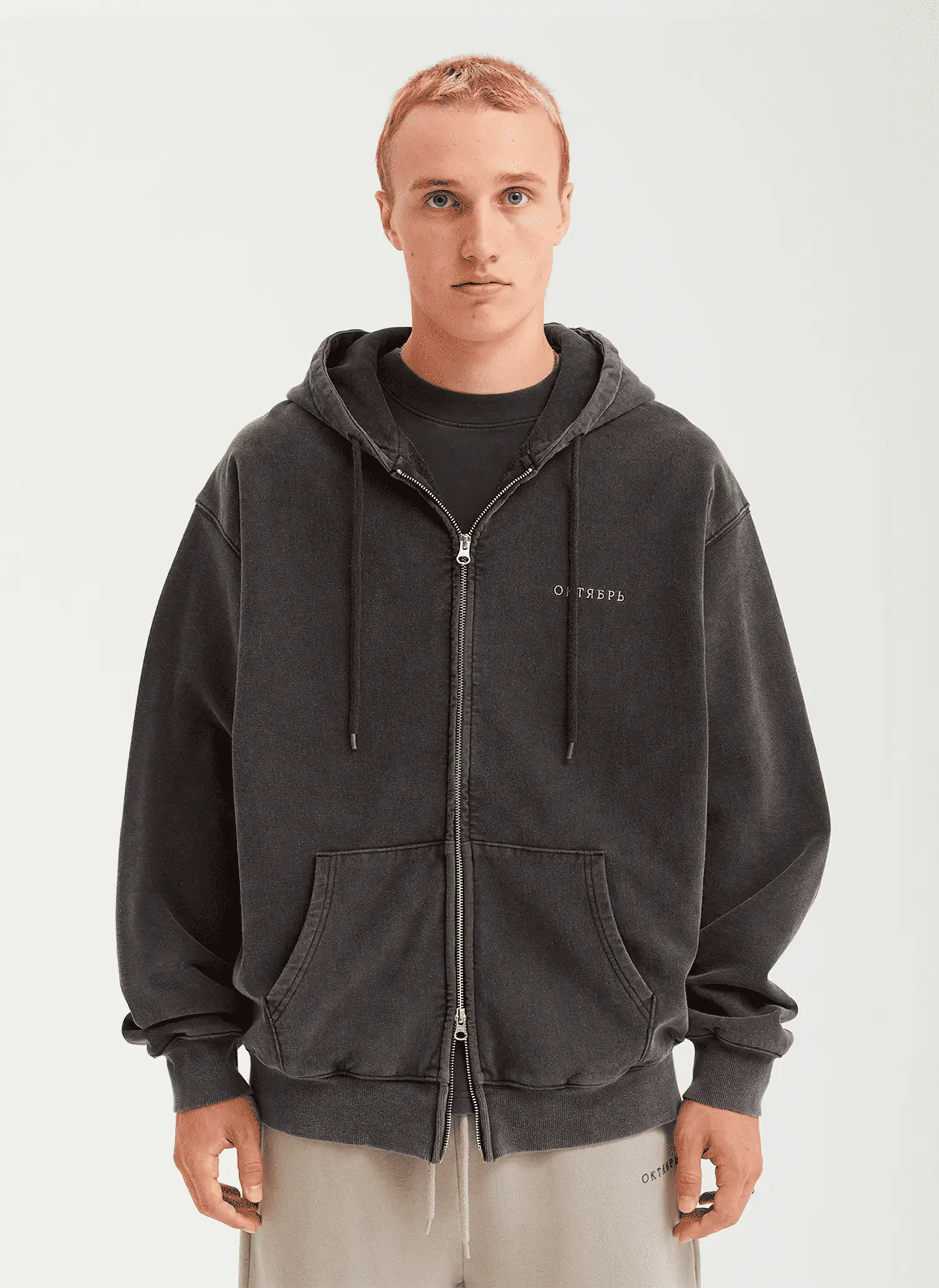 Худи на молнии OG Logo Zip Hood Black