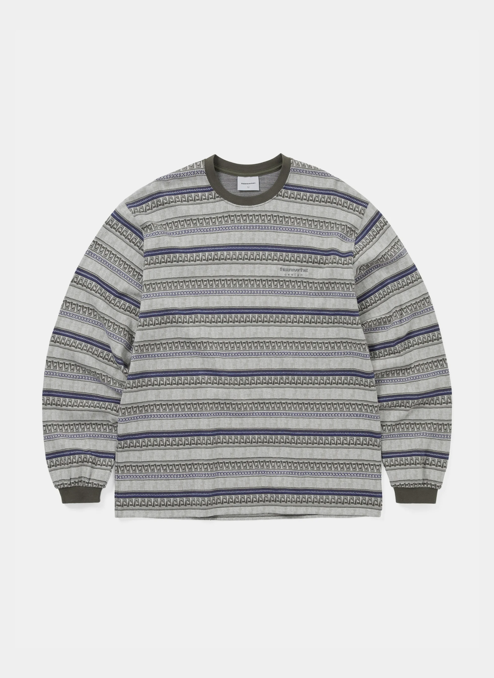 Лонгслив TNT Pattern Striped L/S Tee Ivory