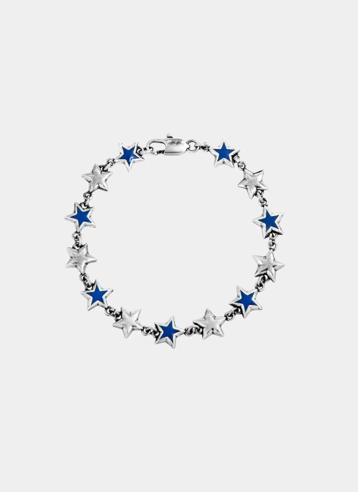 Браслет Blue Enameled Stars Bracelet Silver