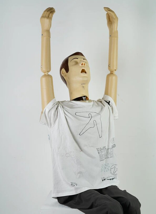 Футболка .Solutions + NUMBER 3 A—Sketch T-Shirt Old White