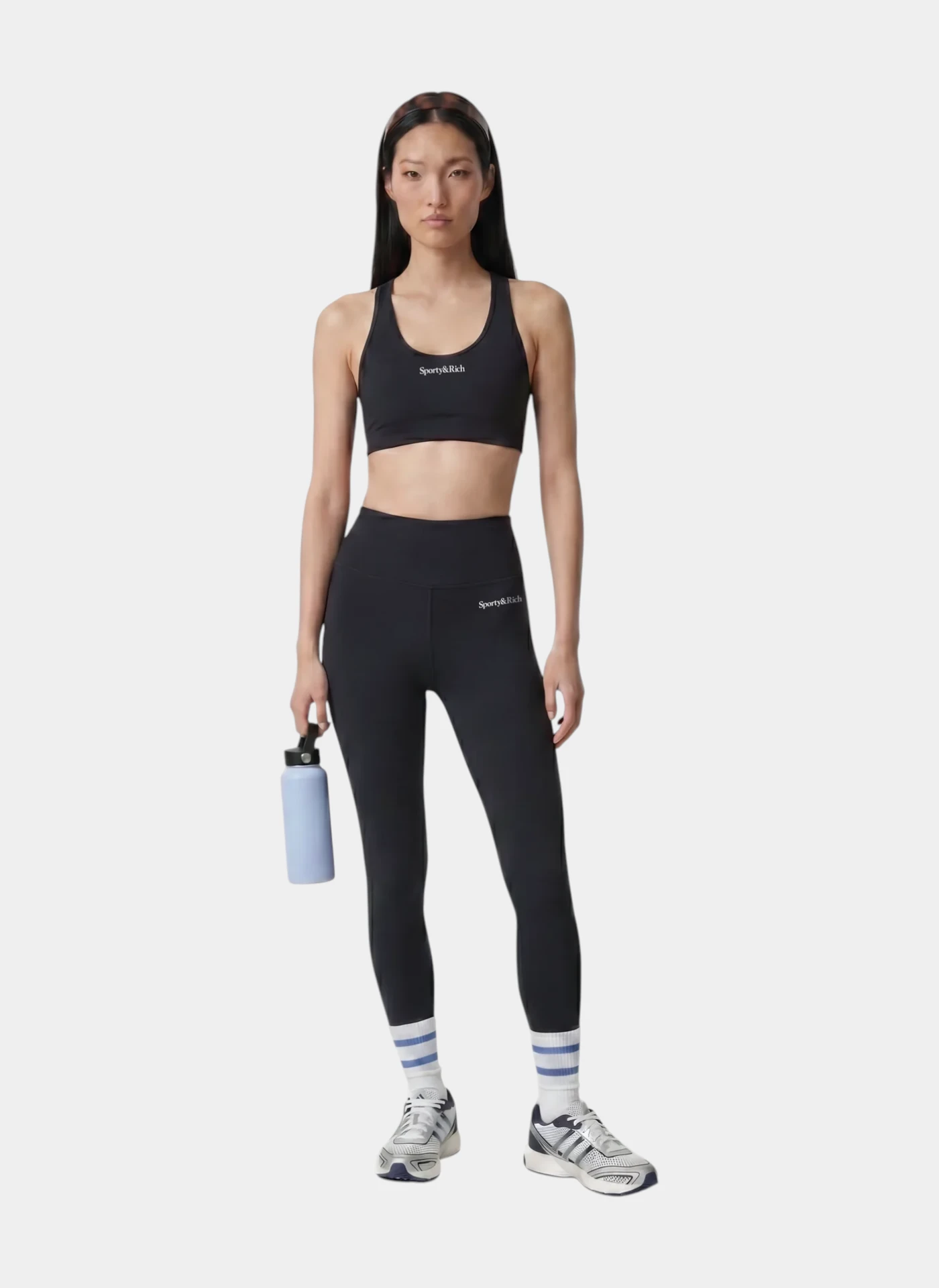 Топ Serif Logo Sports Bra Carbon