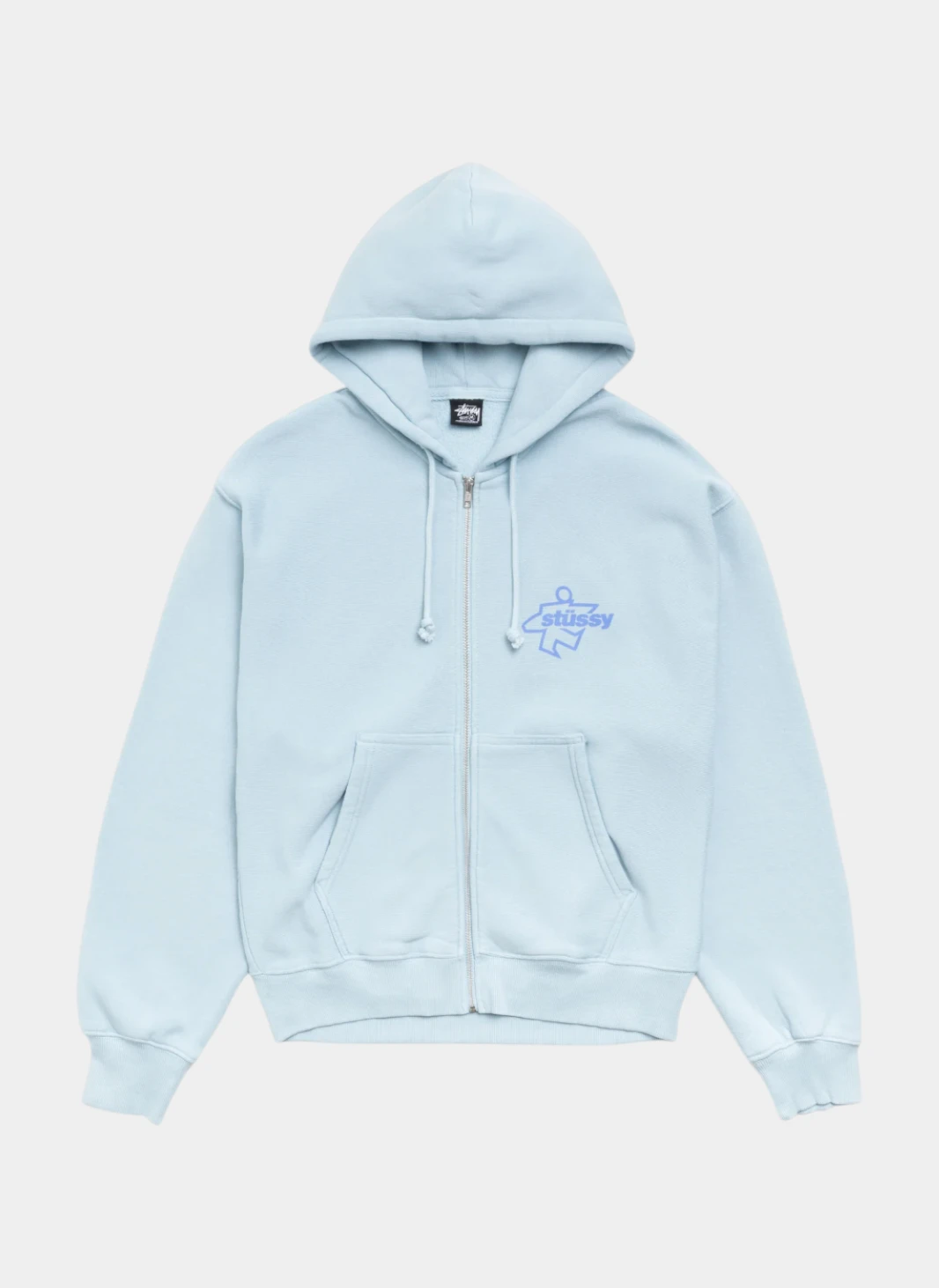 Худи на молнии Surf Size Gar. Dyed Zip Hood Sky Blue