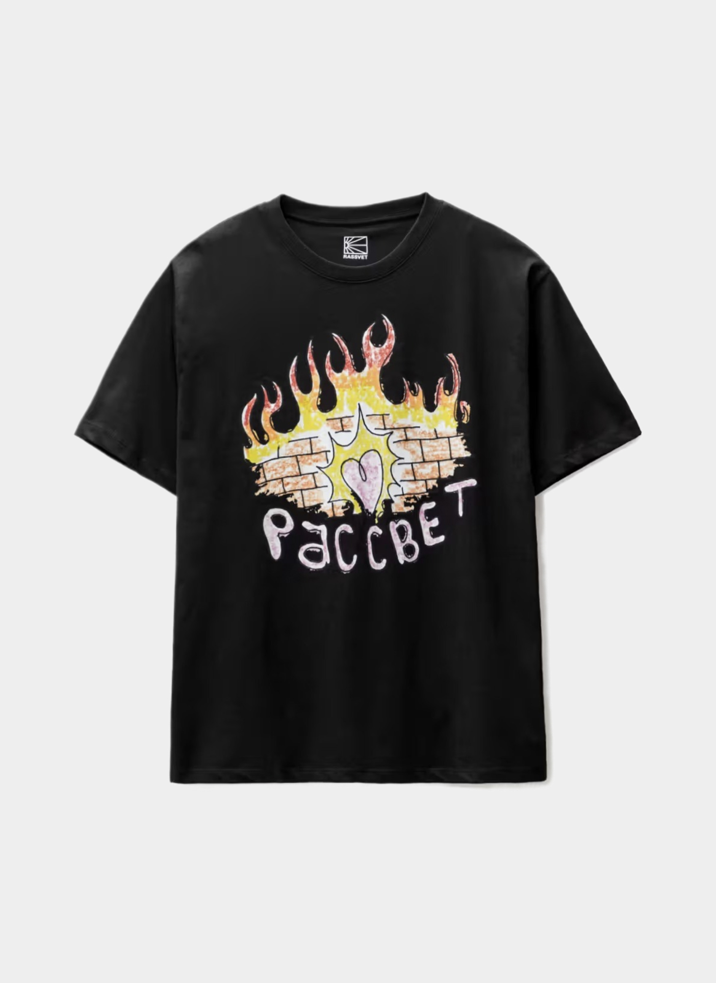 Футболка RASSVET ‘FIREWALL TSHIRT’ Black Футболка RASSVET ‘FIREWALL TSHIRT’ Black