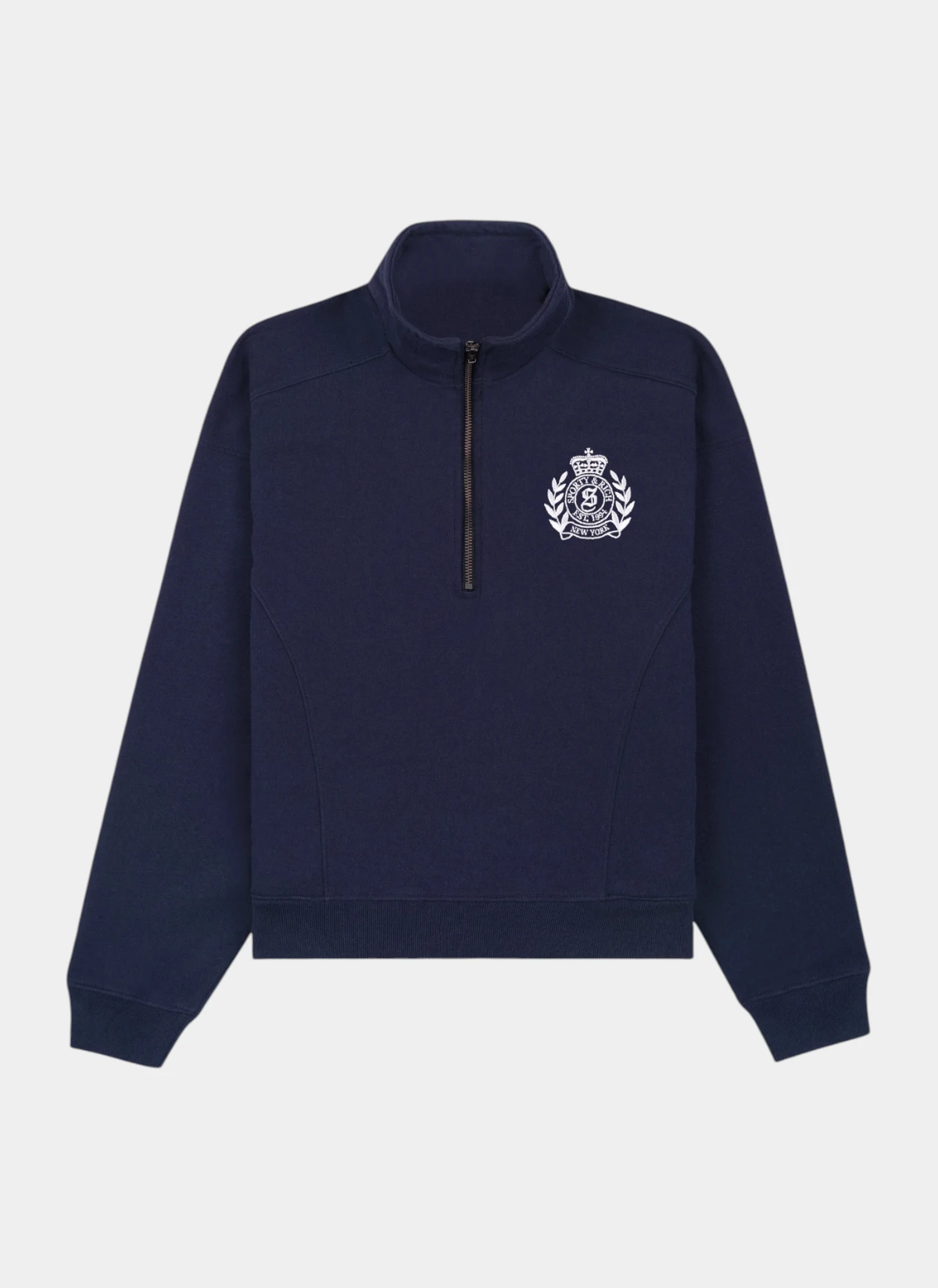 Свитшот NY Crest Embroidered Quarter Zip Dark Navy