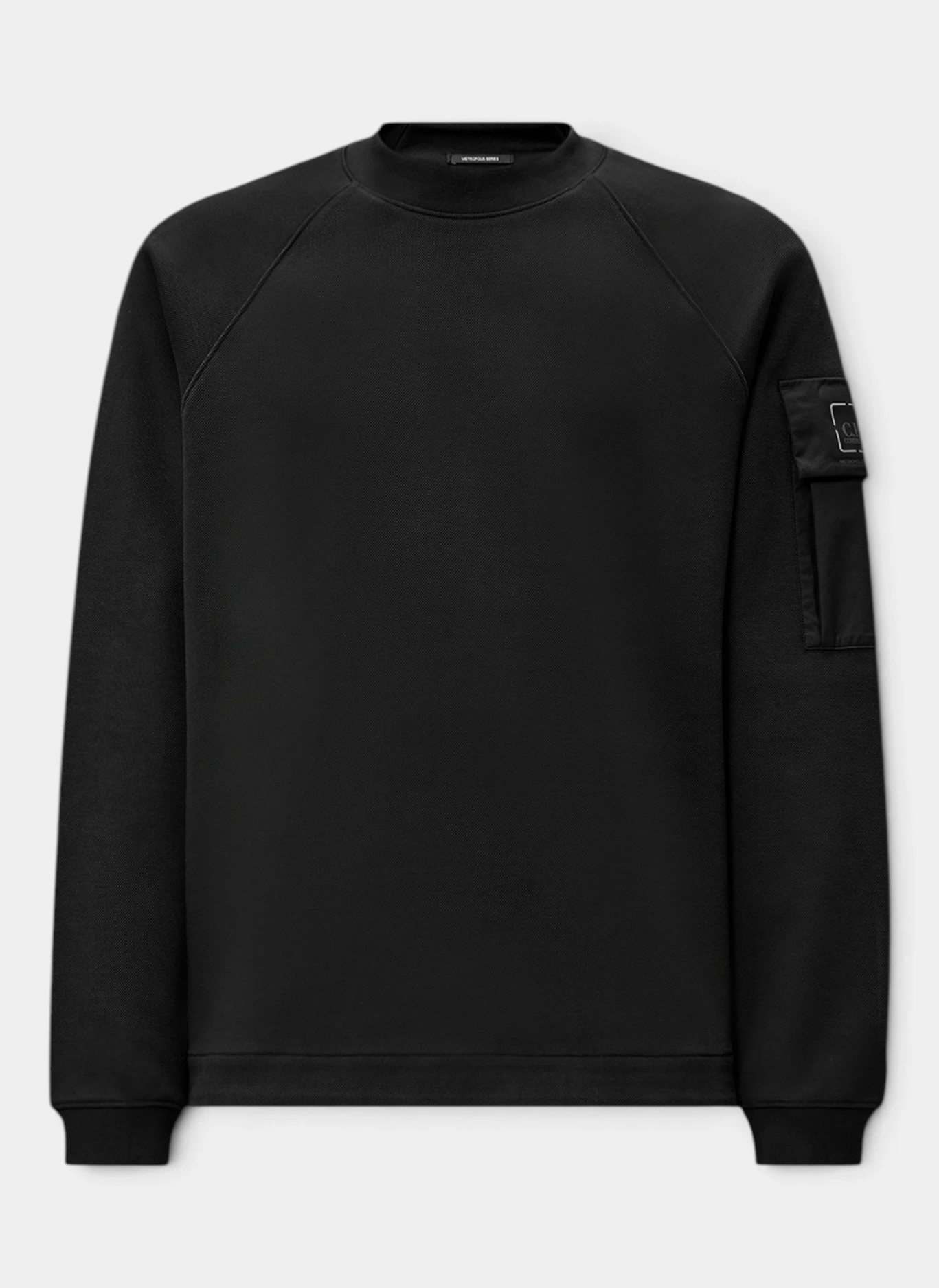 Свитшот Metropolis Series Double Face Piquet Crewneck Sweatshirt Black
