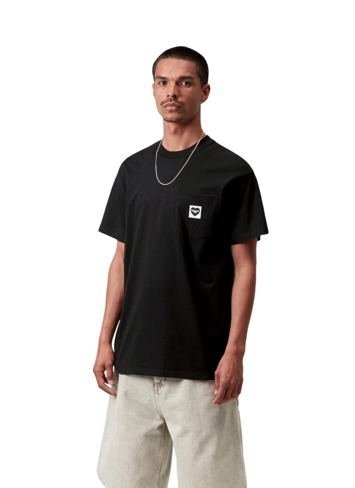 Футболка S/S Pocket Heart T-Shirt Black / Black