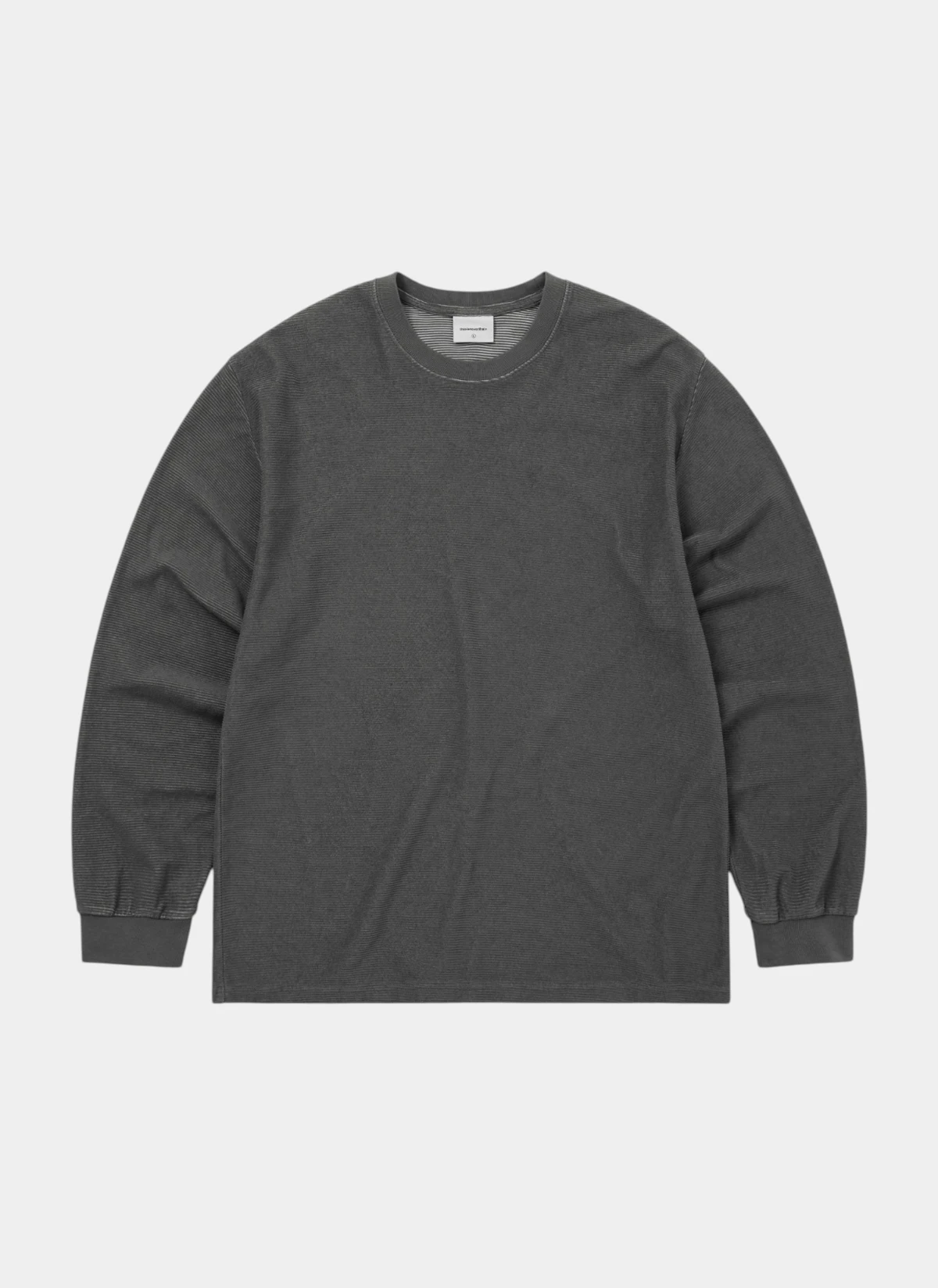 Лонгслив C-Logo Wale L/S Tee Charcoal