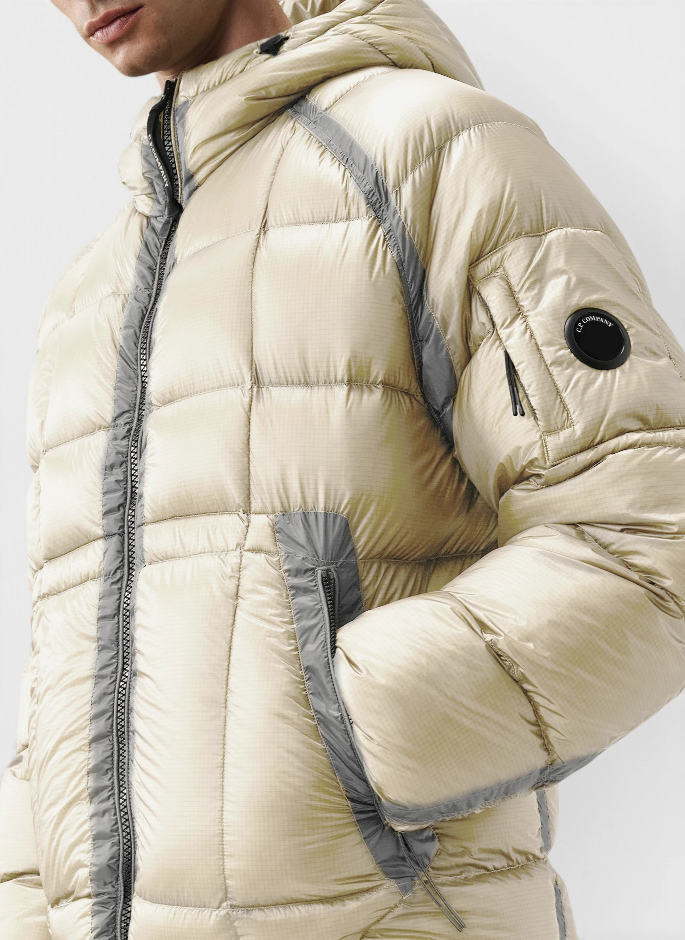 Пуховик D.D. Shell Hooded Down Jacket Silver Birch